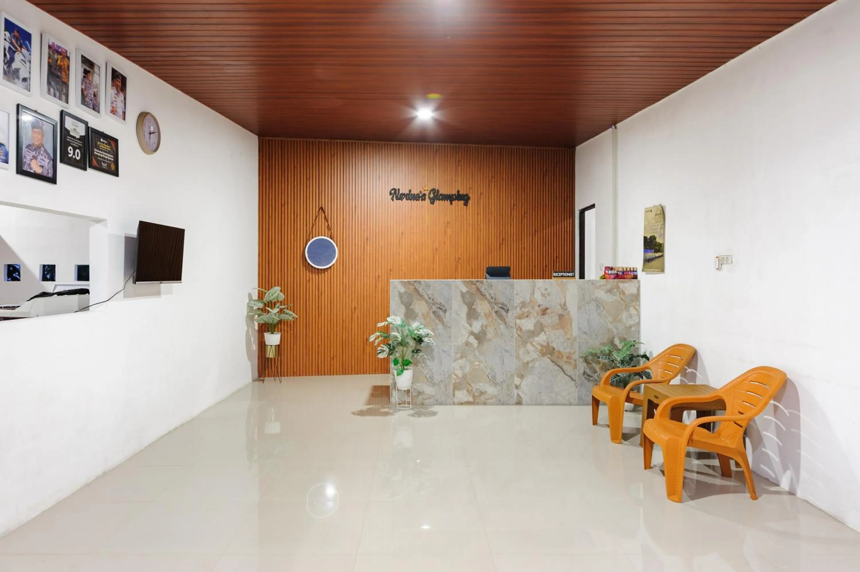 Lobby or reception in Urbanview Hotel Nerine's Glamping Village Cipanas by RedDoorz