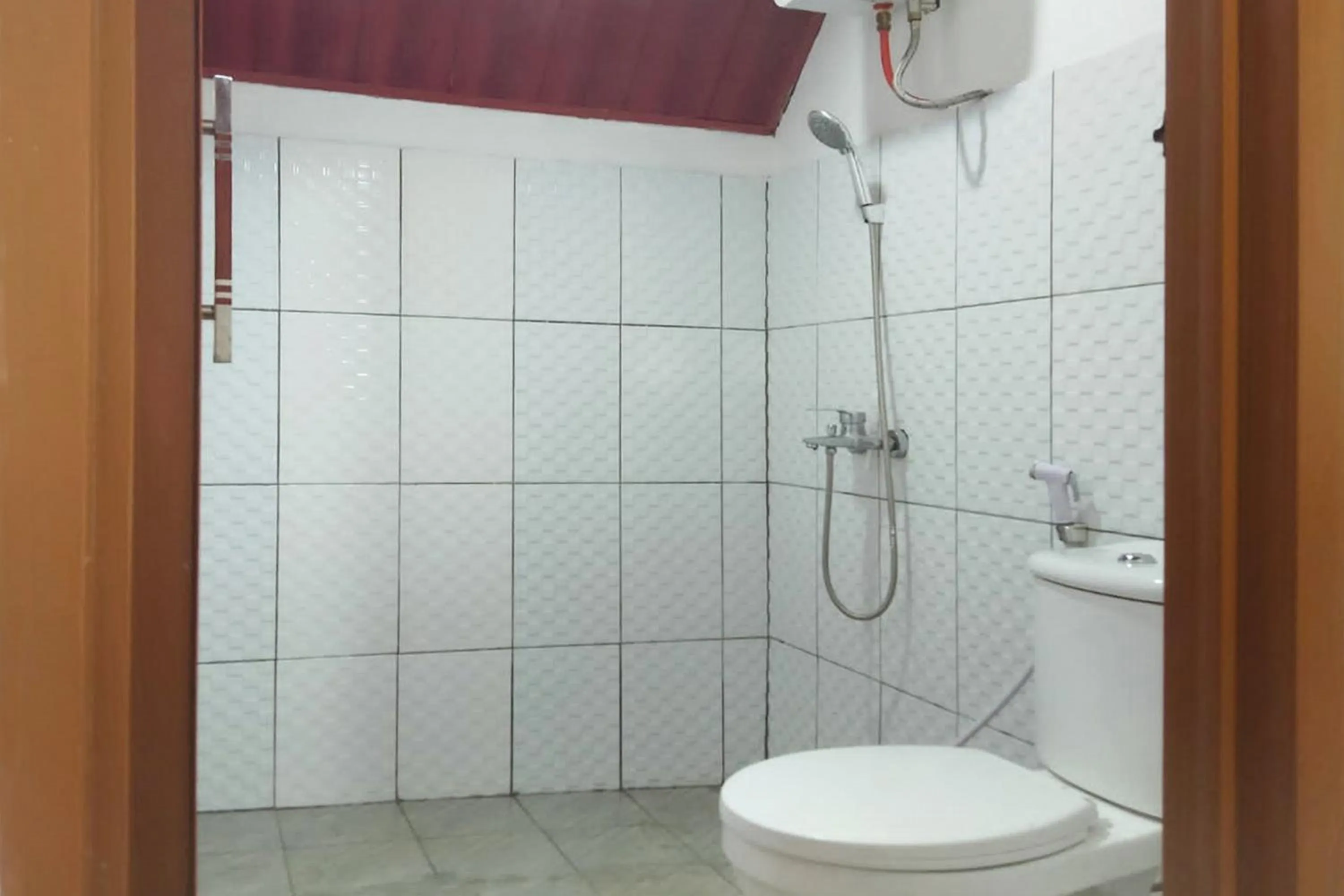 Bathroom in Urbanview Hotel Nerine's Glamping Village Cipanas by RedDoorz