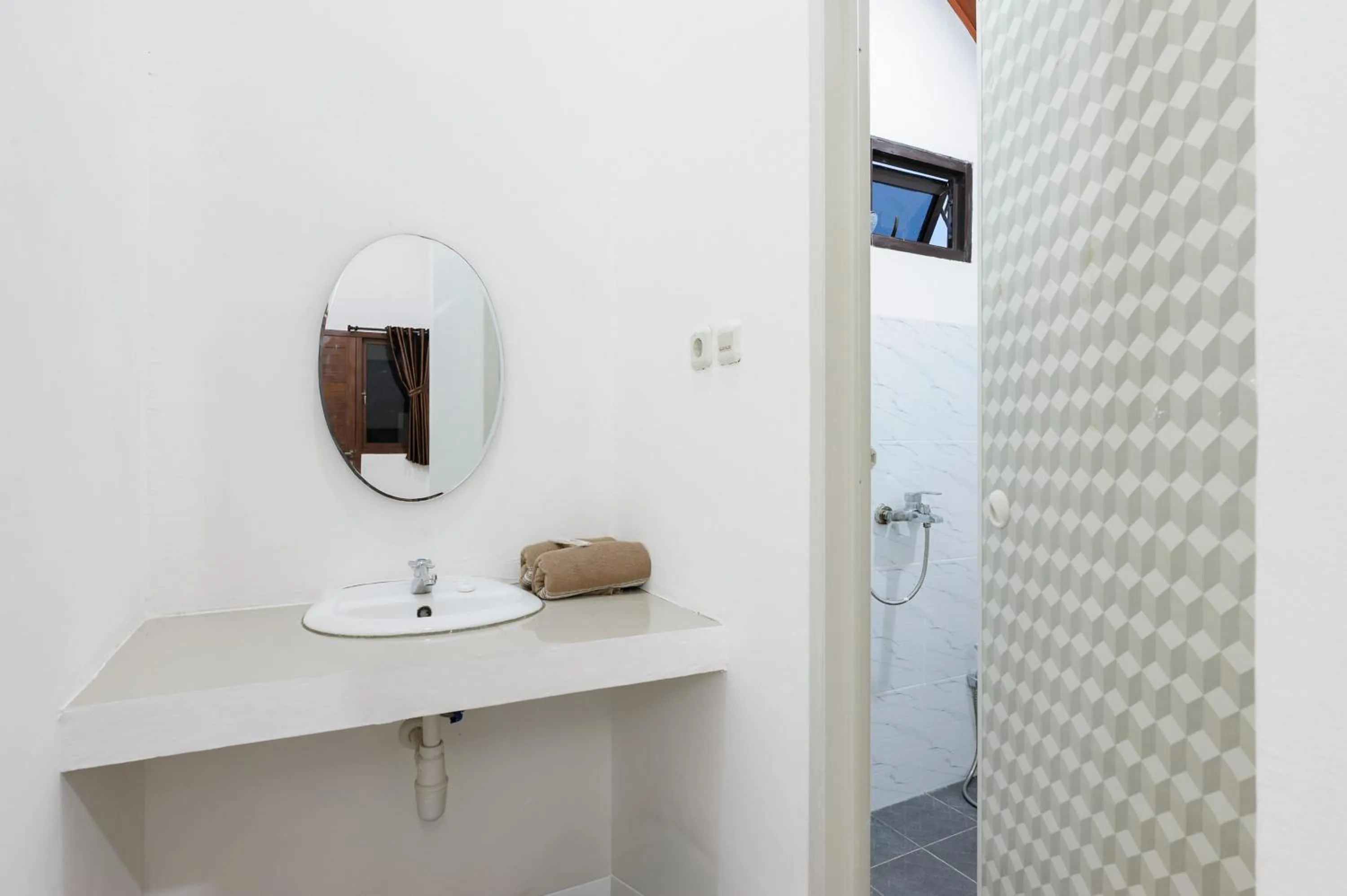Bathroom in Urbanview Hotel Nerine's Glamping Village Cipanas by RedDoorz