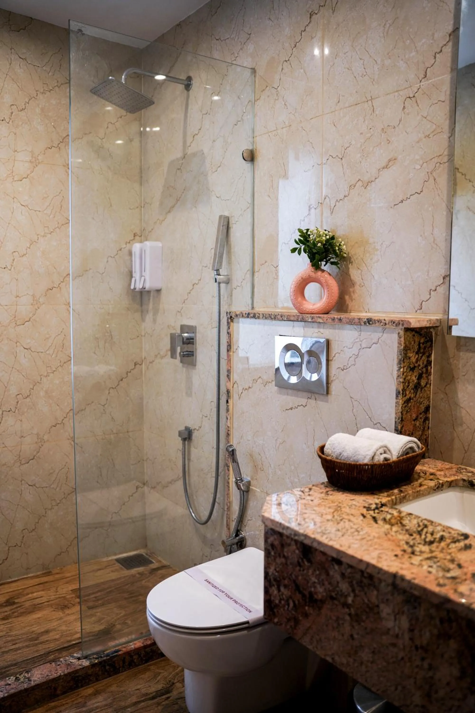 Bathroom in The Novello By Hotel Evergreen- Mussoorie