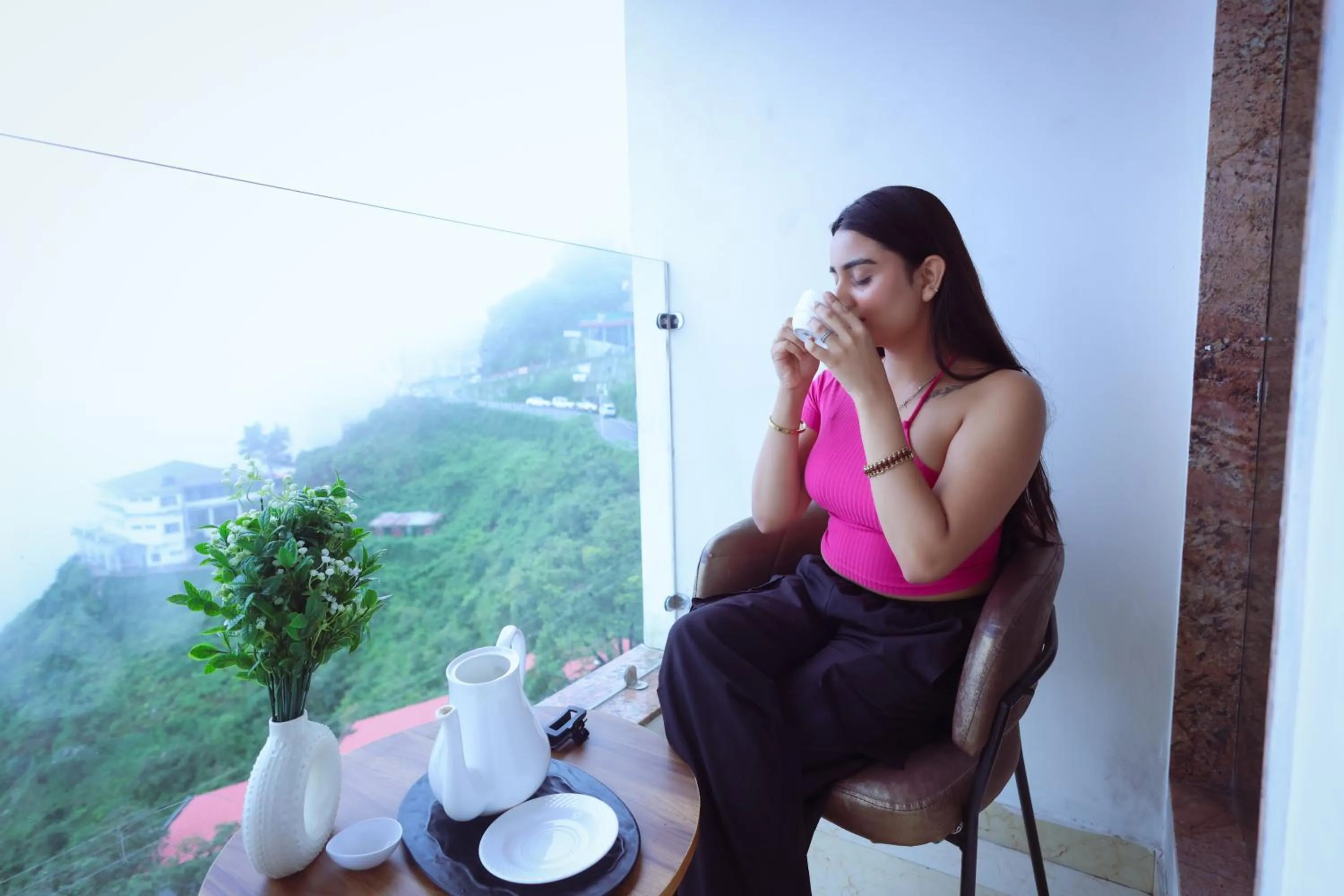 Balcony/Terrace in The Novello By Hotel Evergreen- Mussoorie