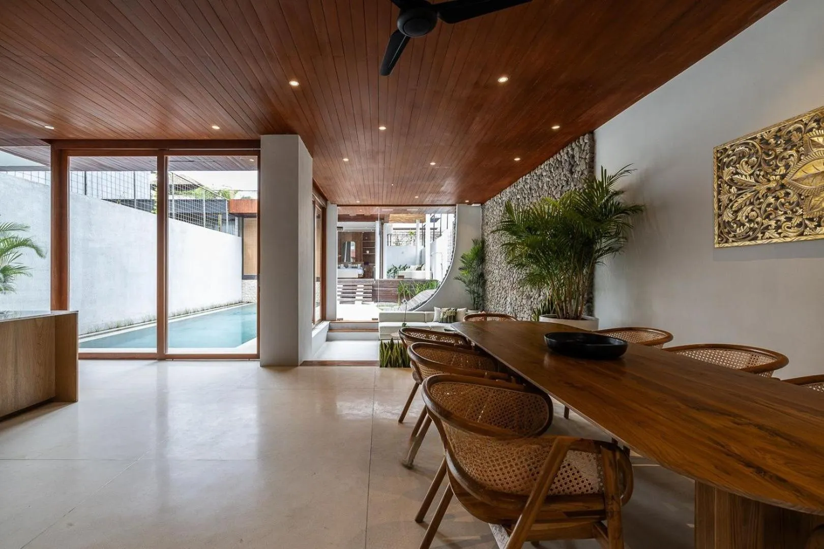 Living room in AMR Echo Beach Villa's Canggu