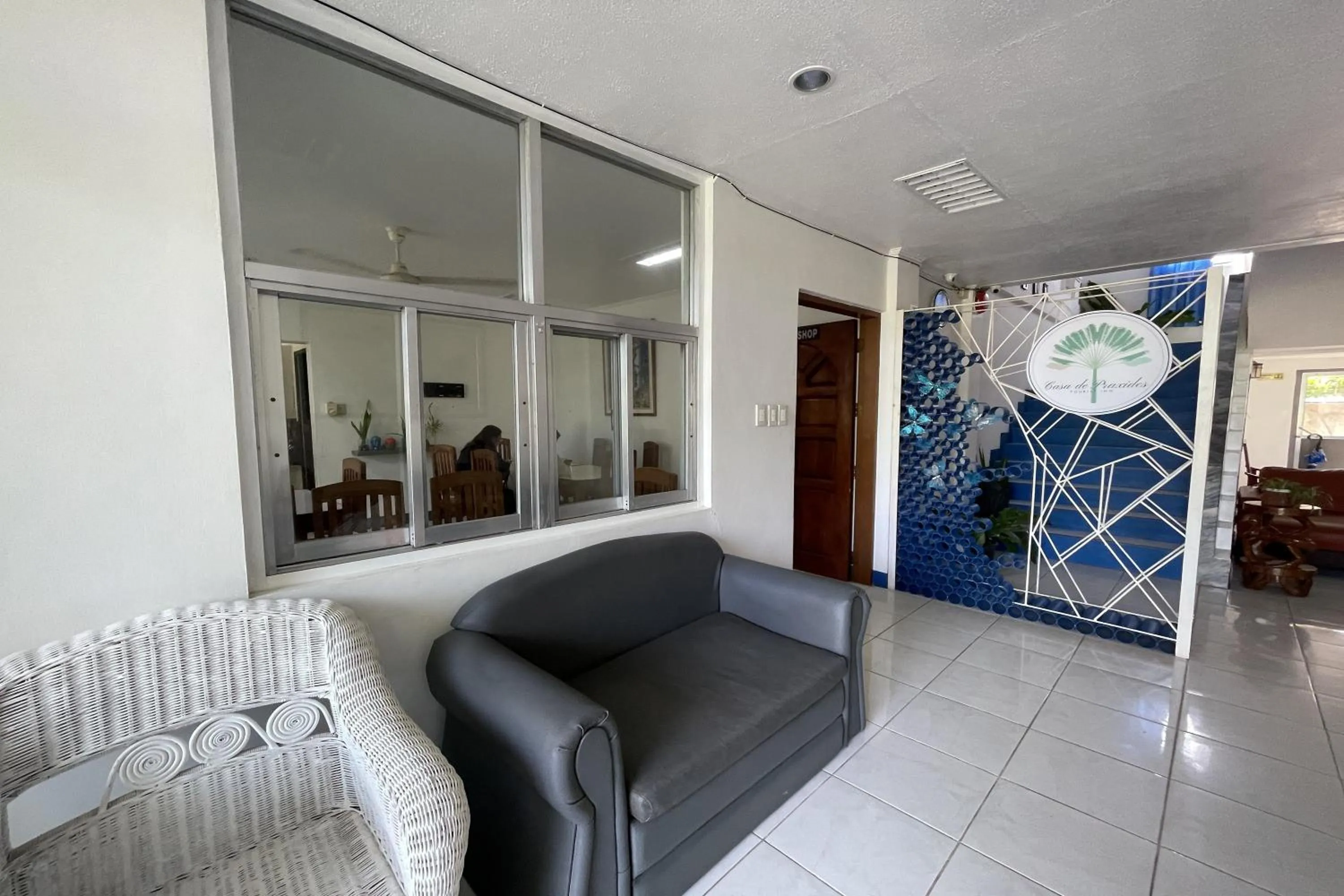 Seating area in Casa de Praxides Tourist Inn Palawan