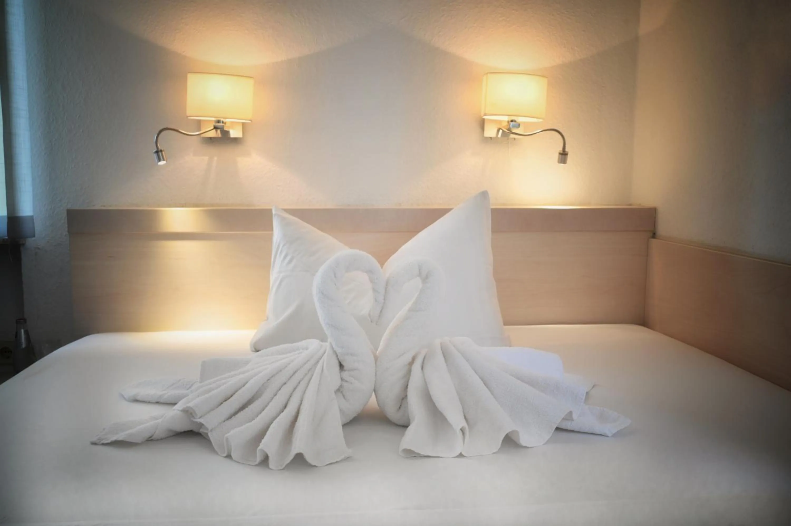 Bed in Hotel Scirocco