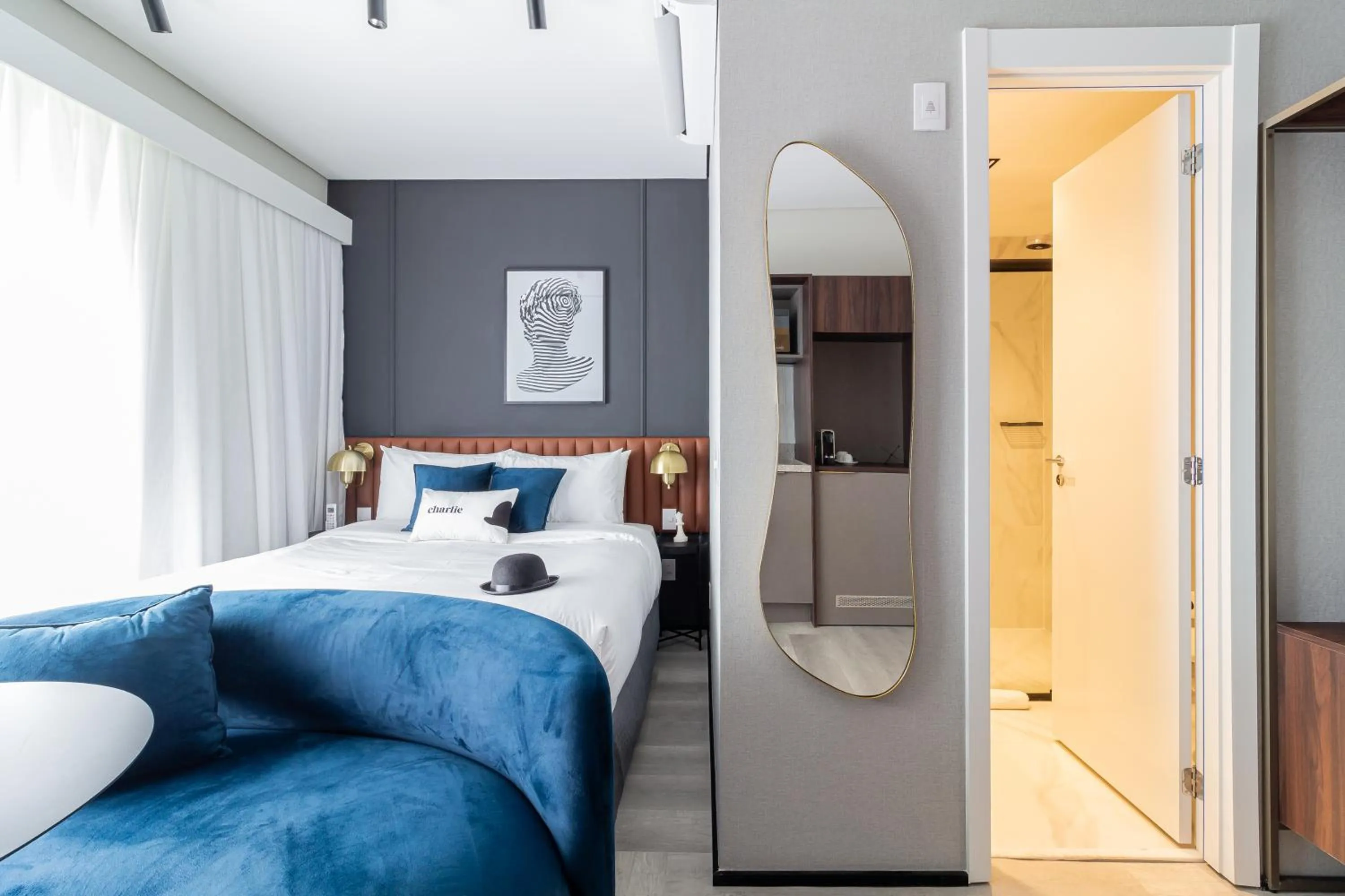 Bed in Iconyc Charlie Ibirapuera Hotel