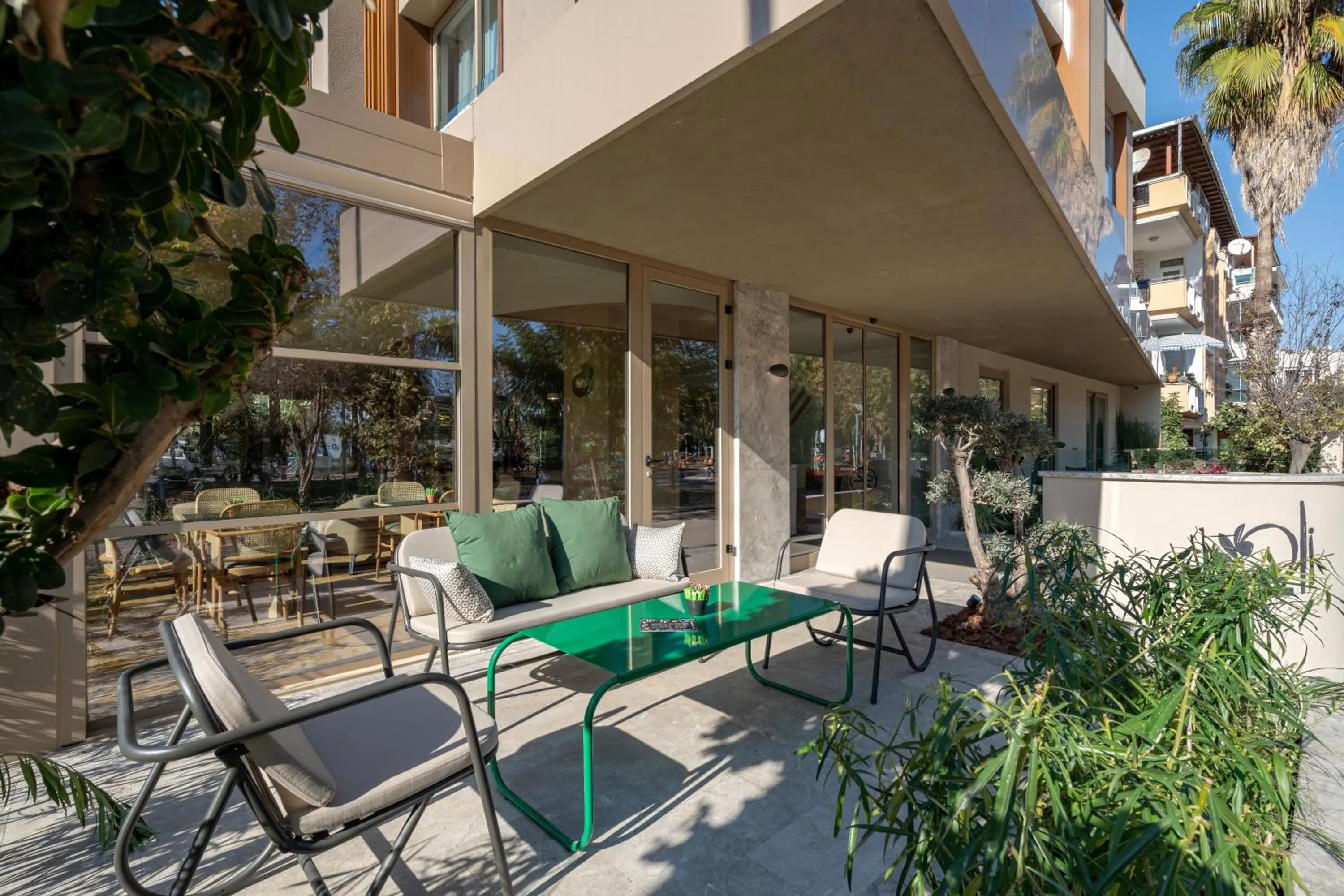 Facade/entrance in Oli Hotel and Suites