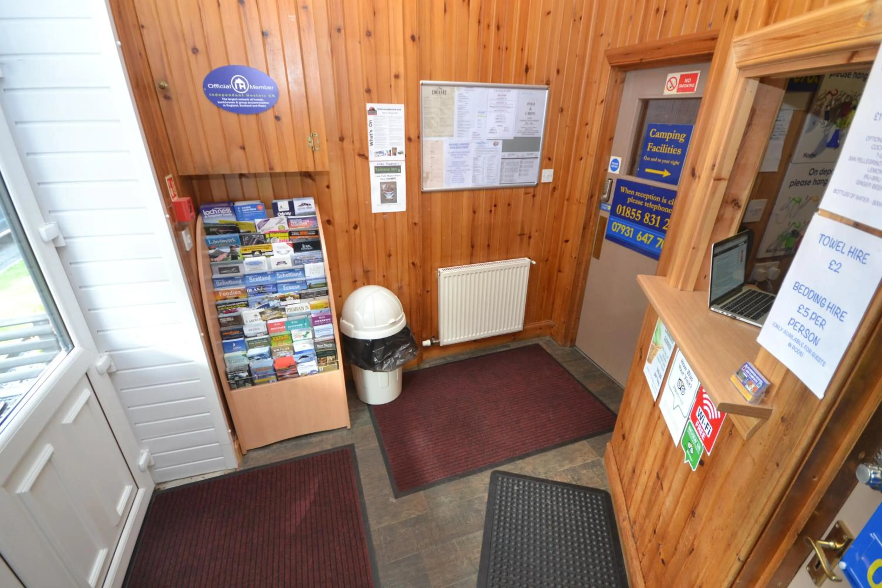 Lobby or reception in Blackwater Hostel