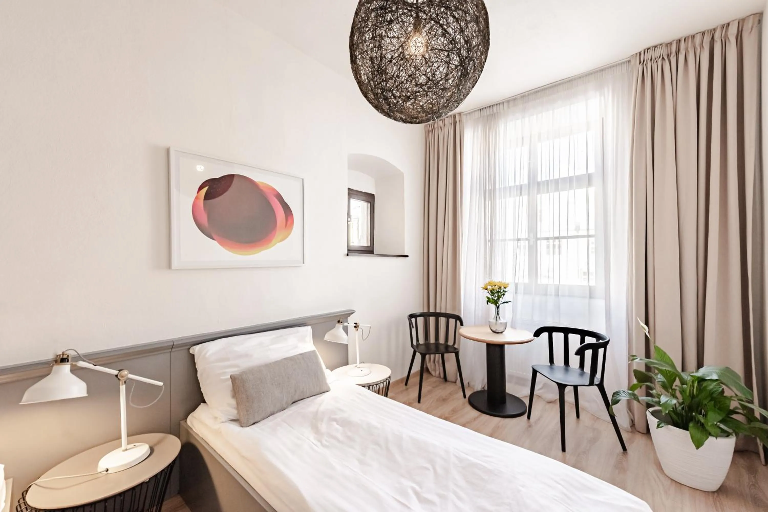 Bed in Hotel Pivoňka