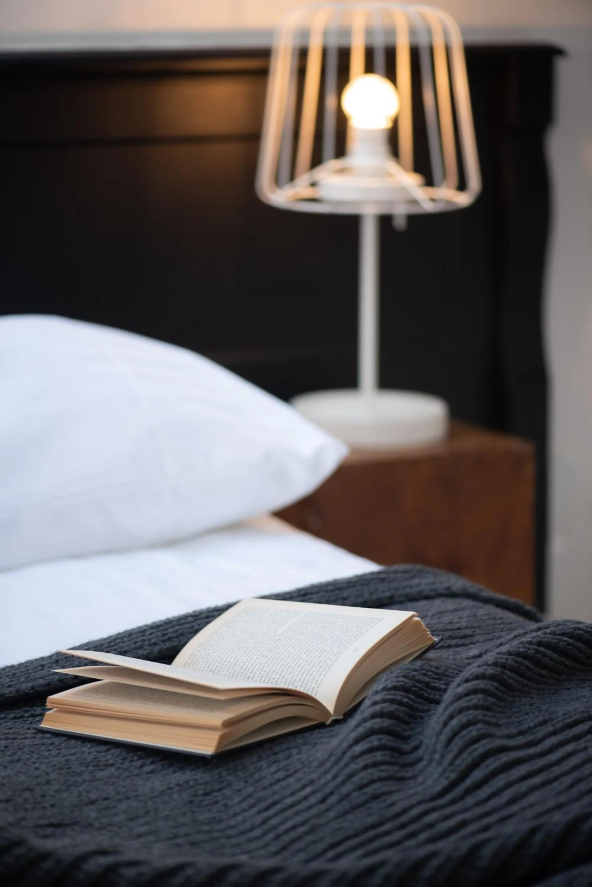 Decorative detail, Bed in Hotel Pivoňka