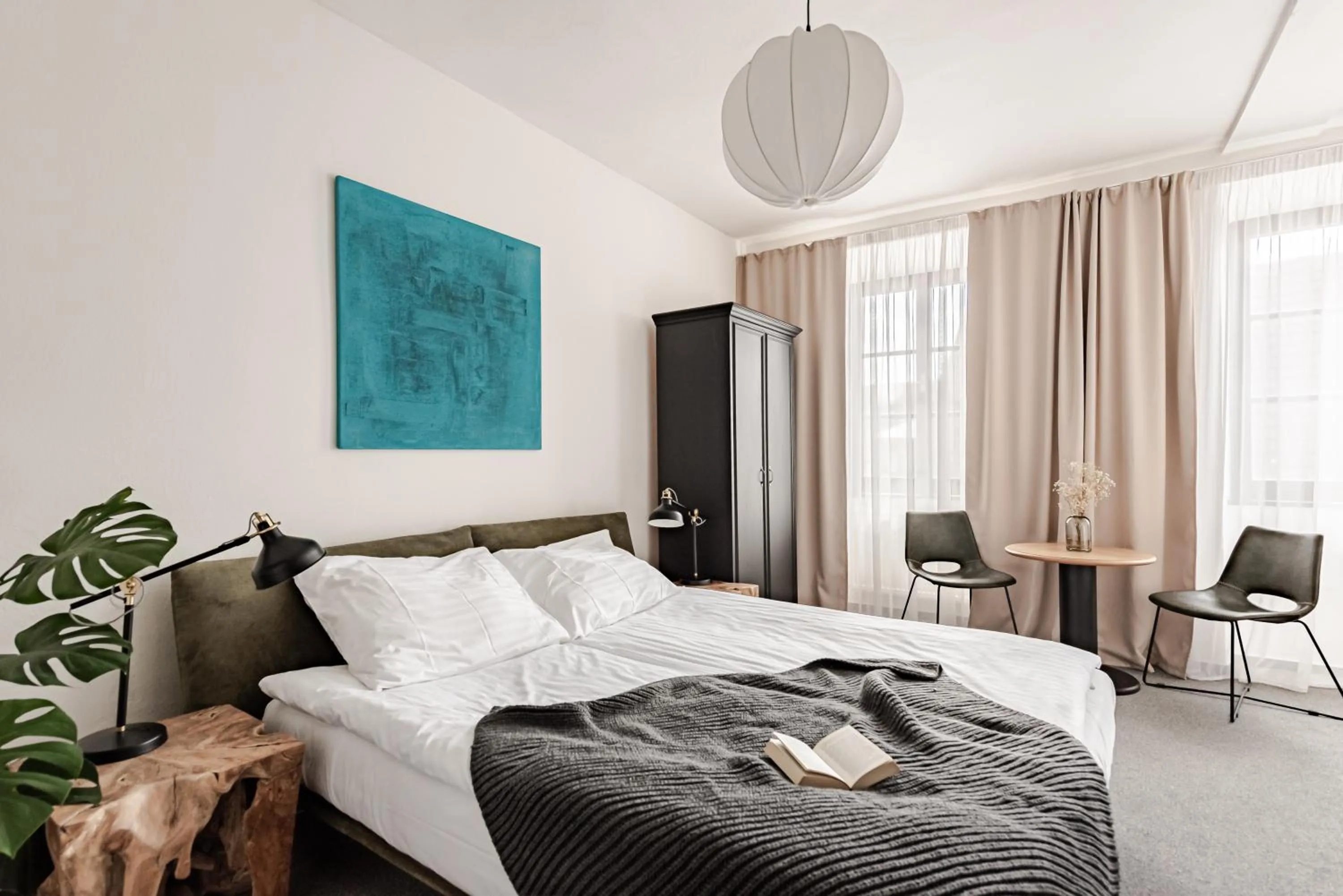 Bed in Hotel Pivoňka