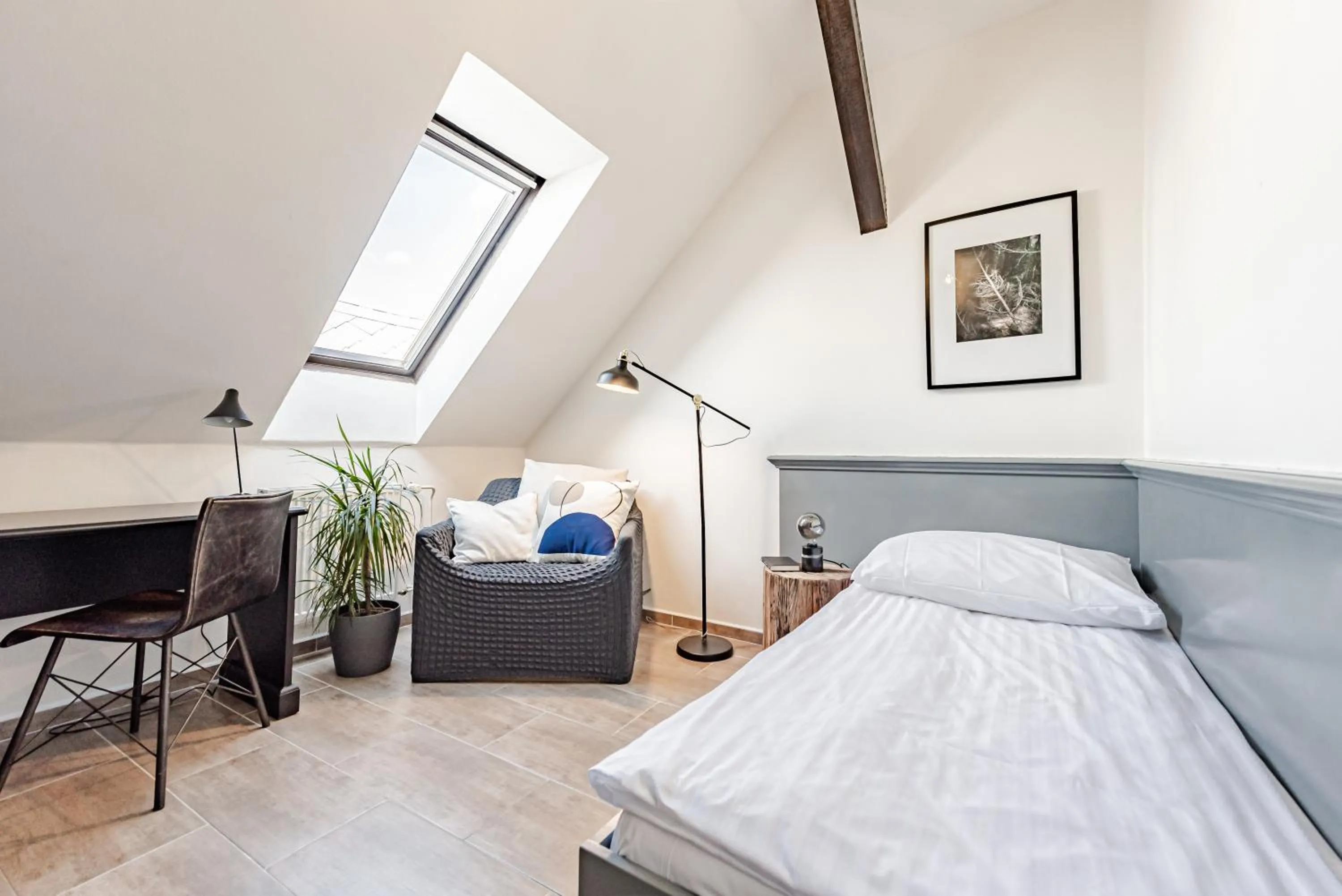 Bed in Hotel Pivoňka