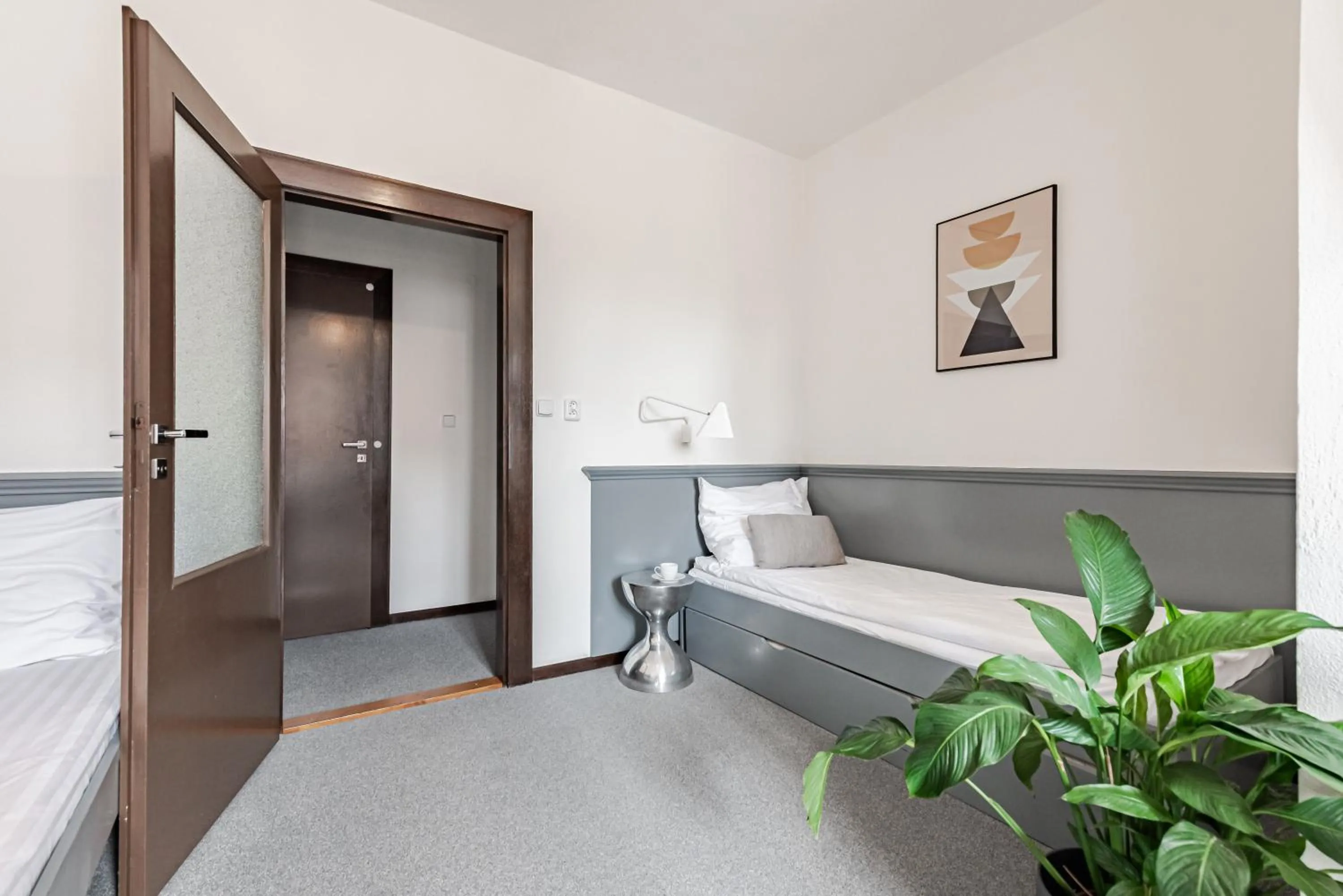 Bed in Hotel Pivoňka