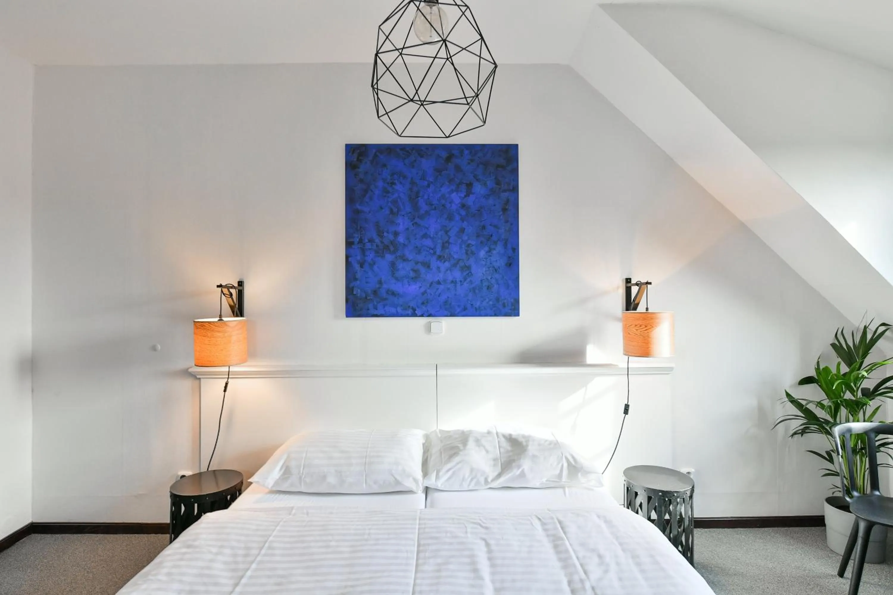 Bed in Hotel Pivoňka