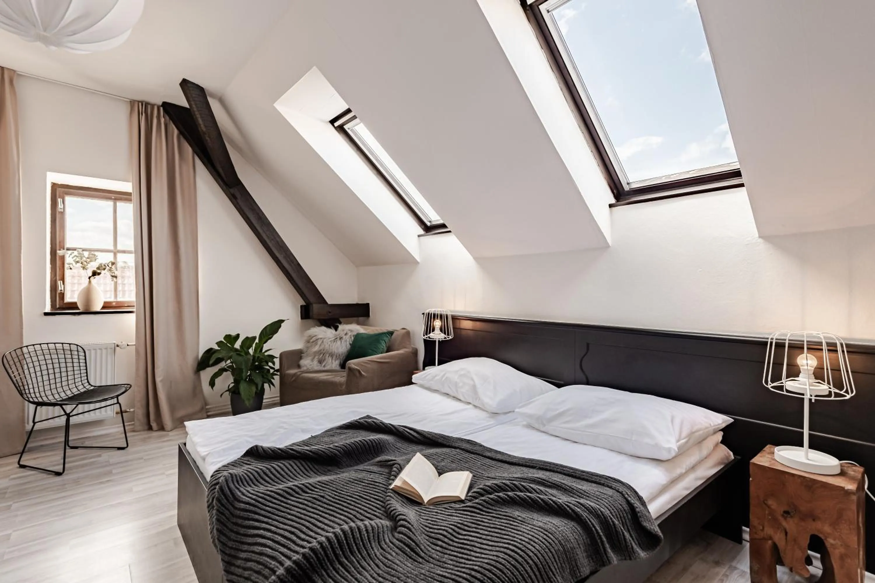 Bed in Hotel Pivoňka