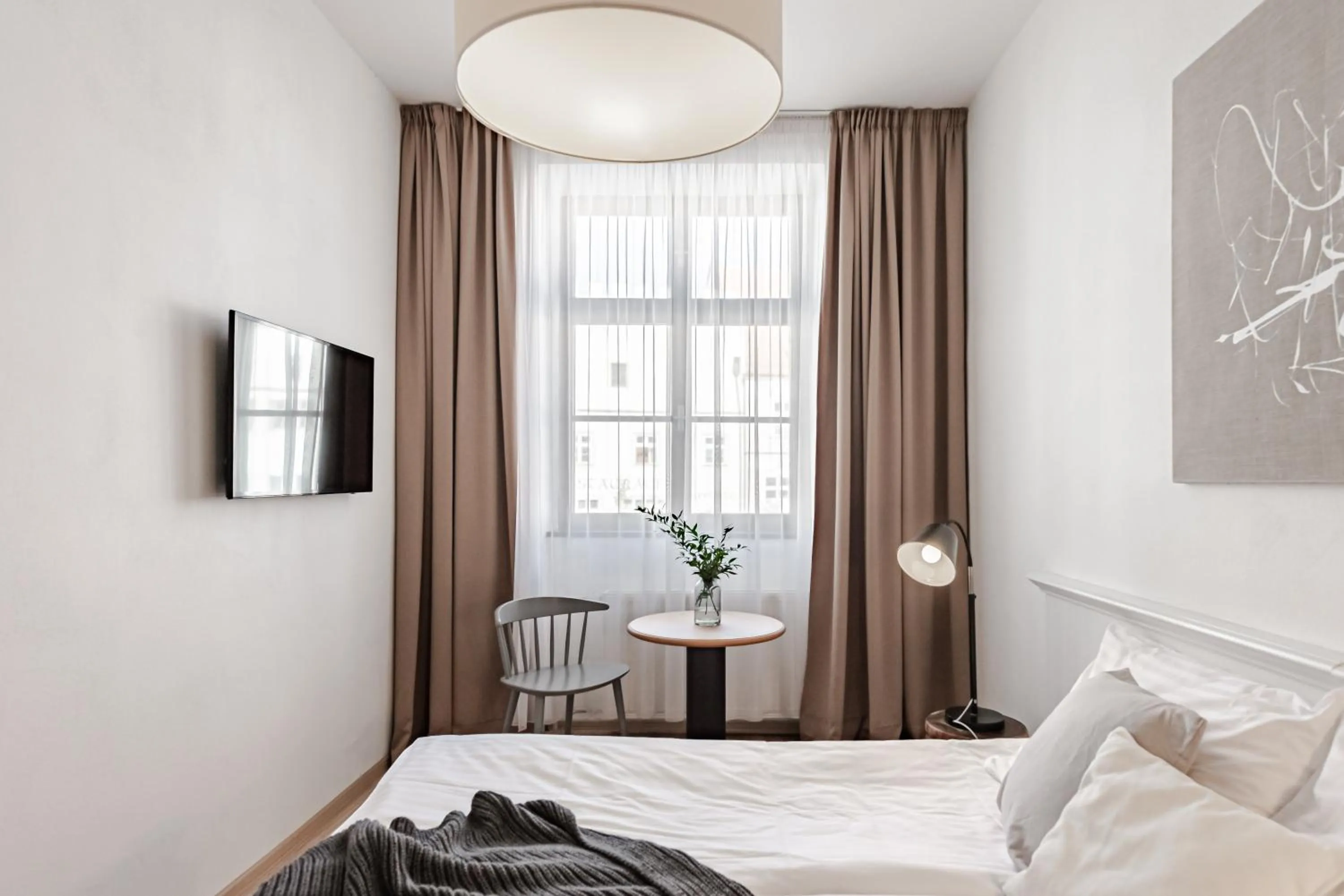 Bed in Hotel Pivoňka