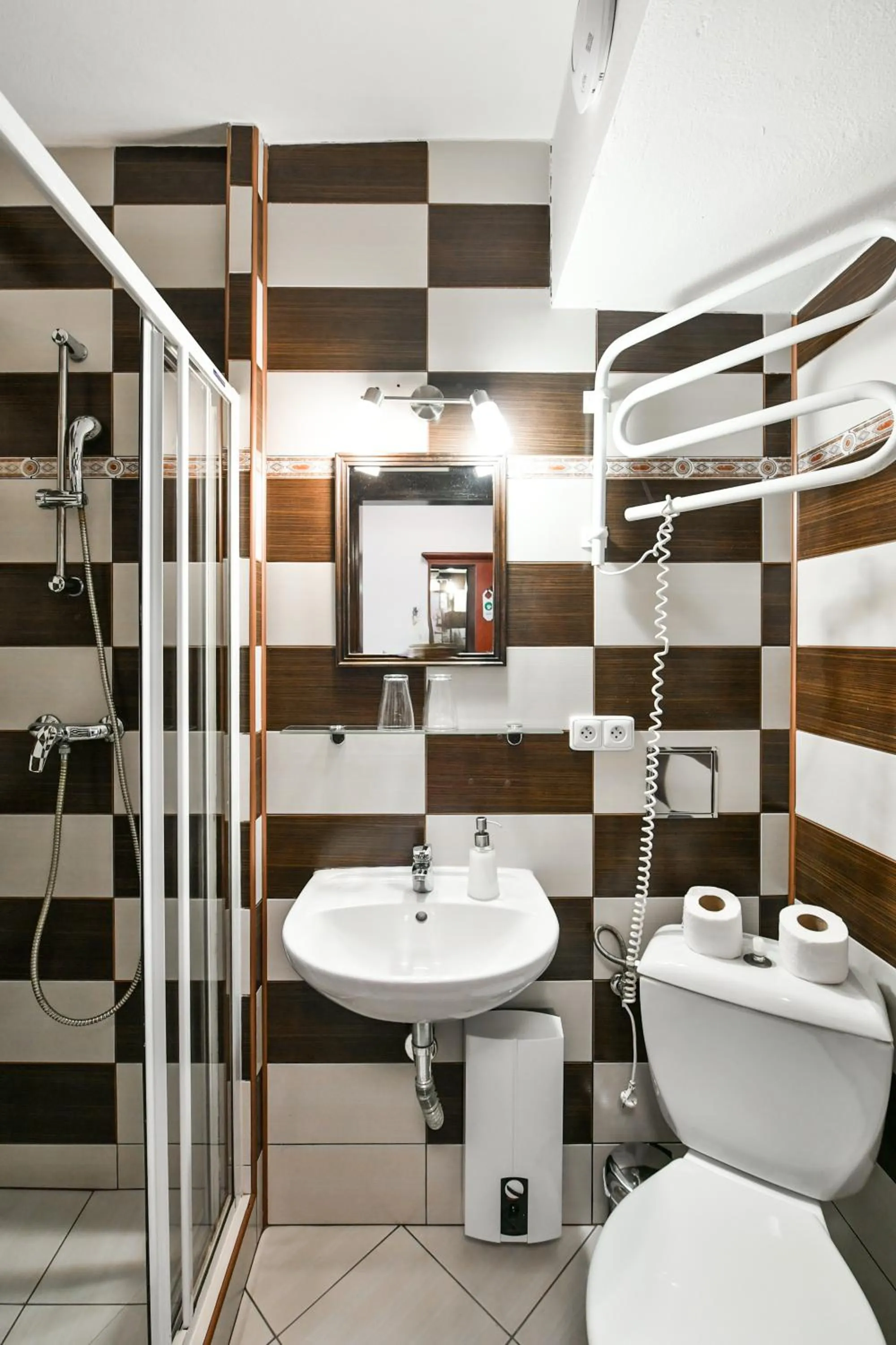 Bathroom in Hotel Pivoňka