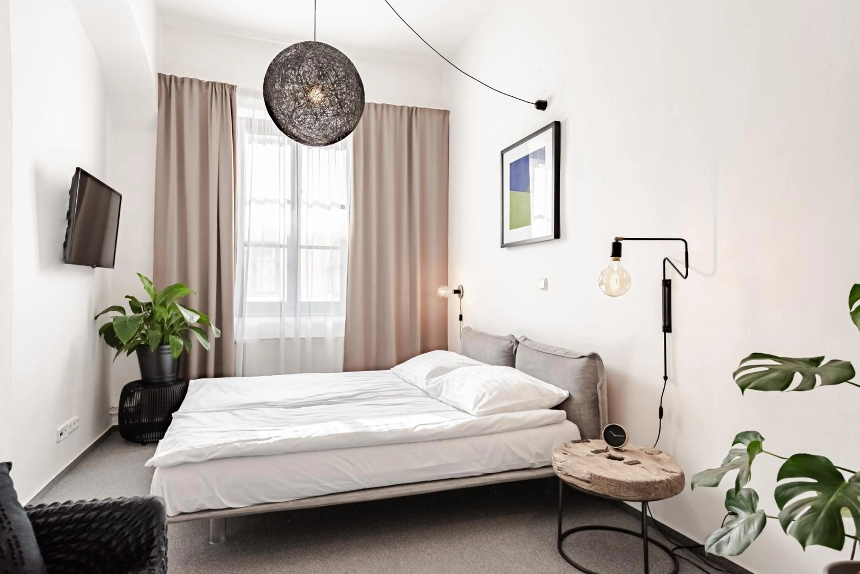 Bedroom, Bed in Hotel Pivoňka