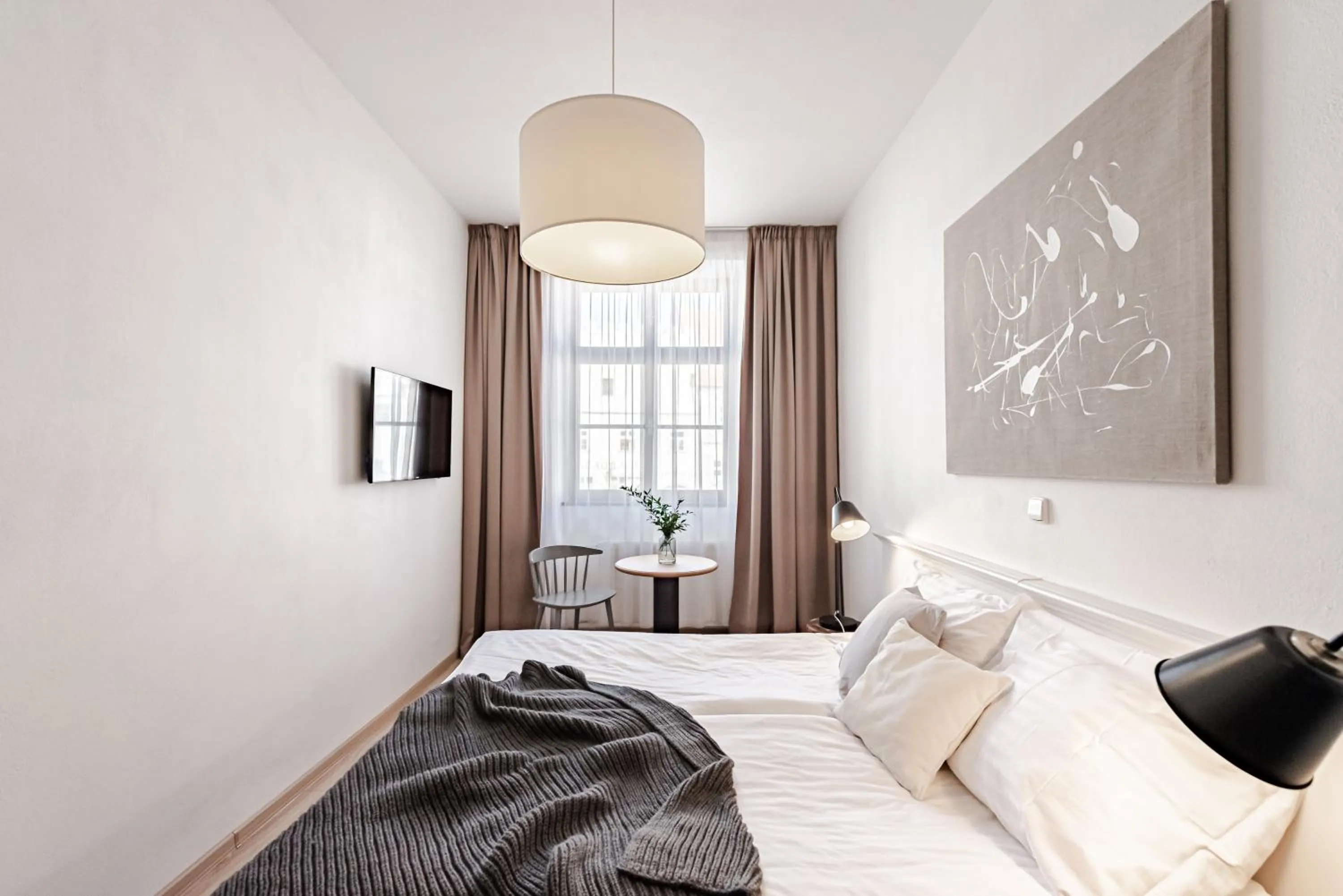 Bed in Hotel Pivoňka