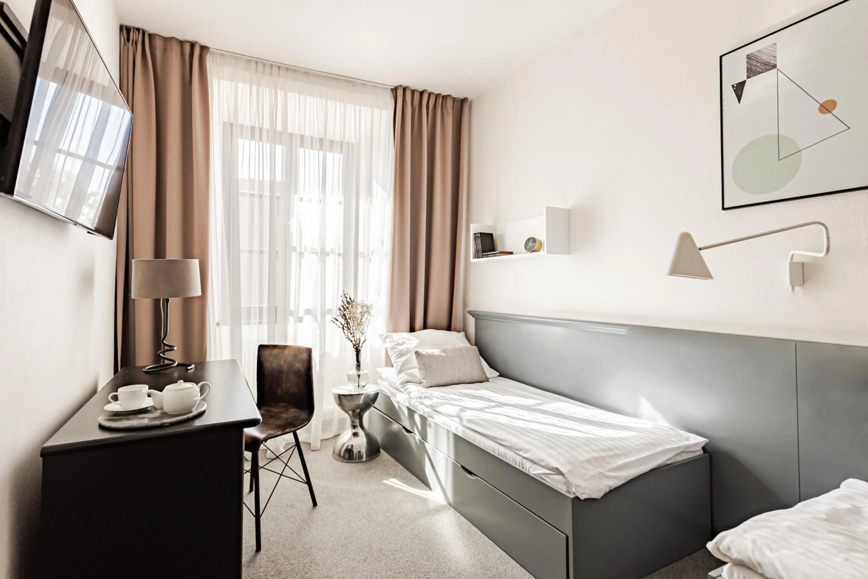 Bed in Hotel Pivoňka