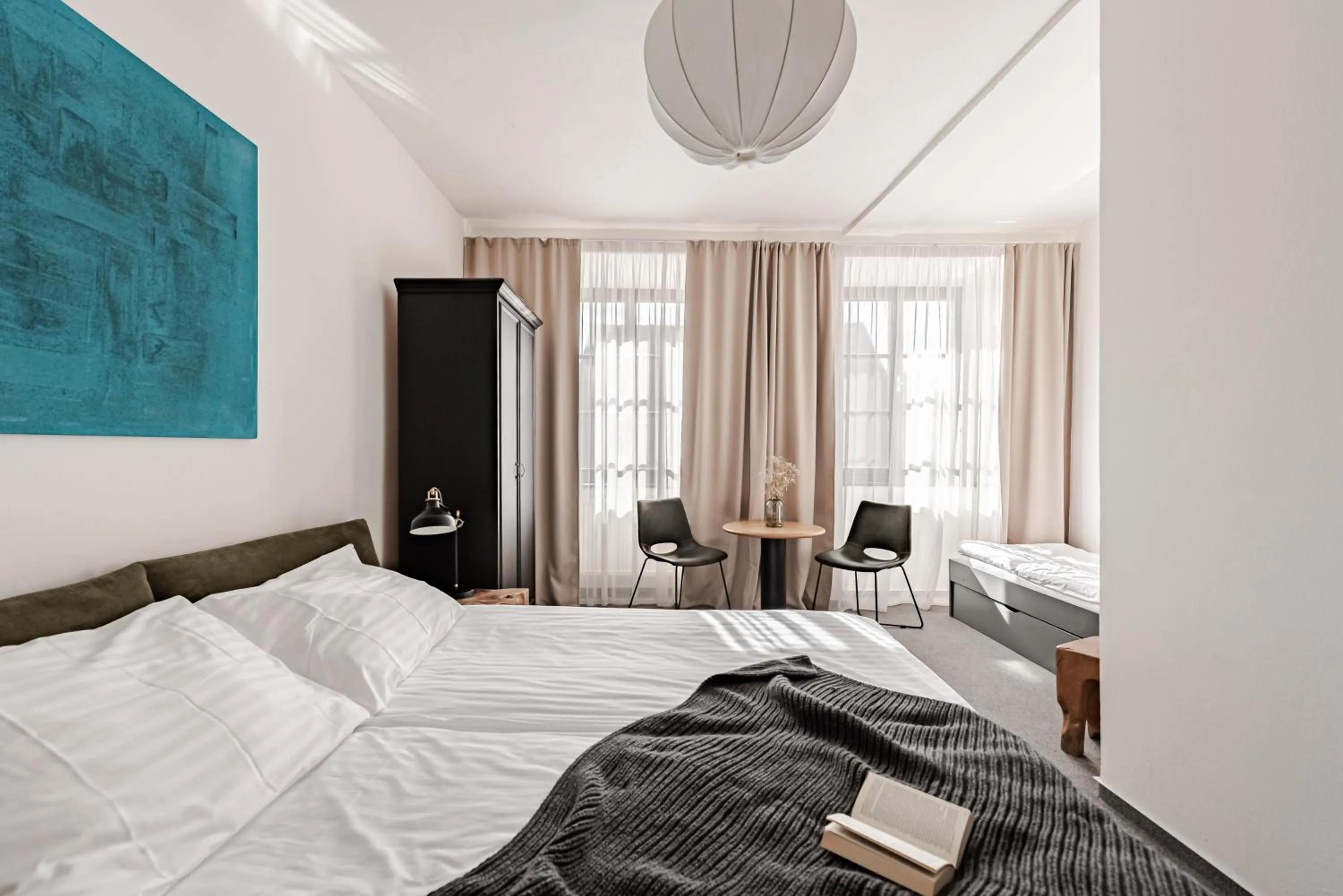 Bed in Hotel Pivoňka