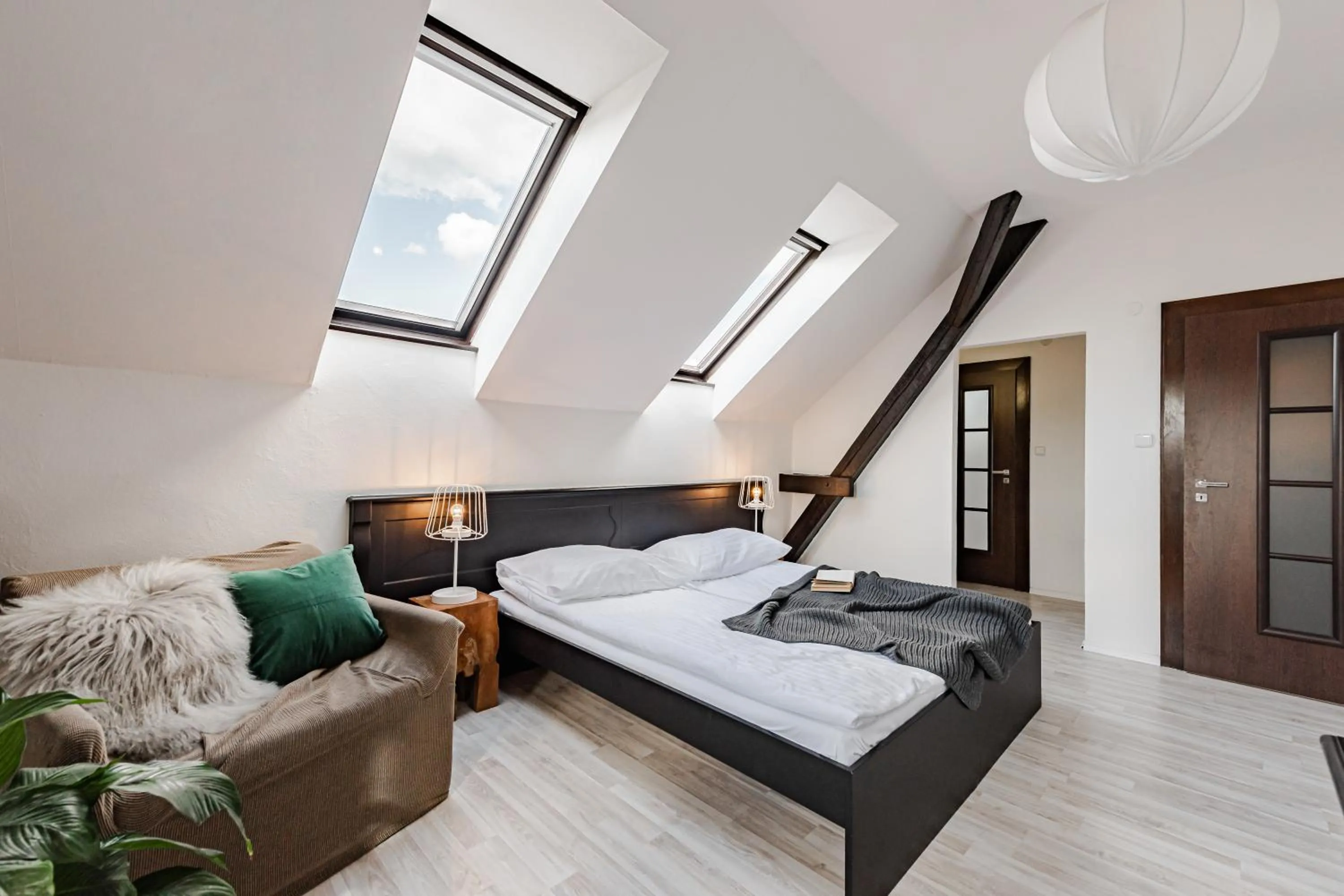 Bed in Hotel Pivoňka