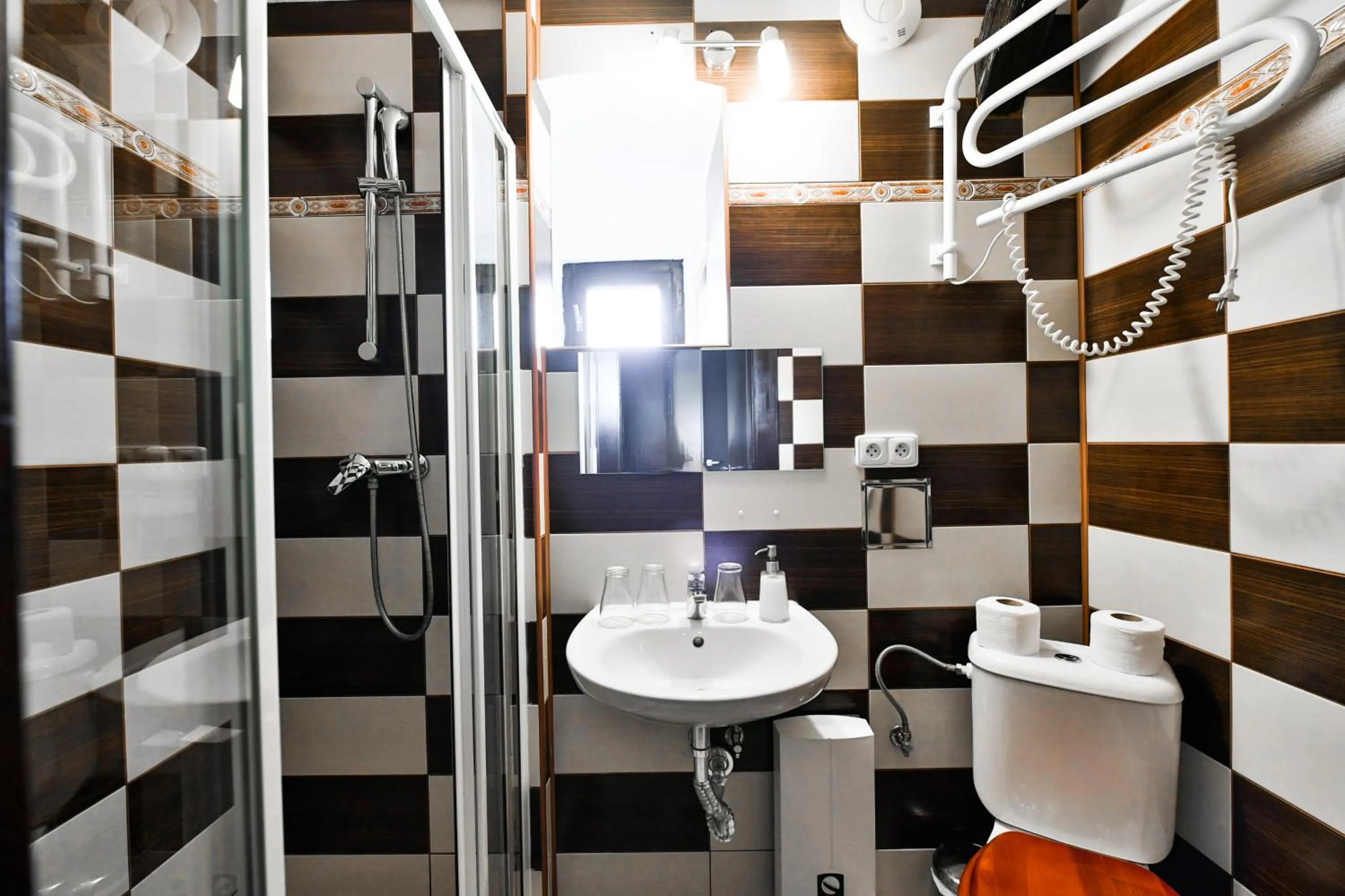 Bathroom in Hotel Pivoňka