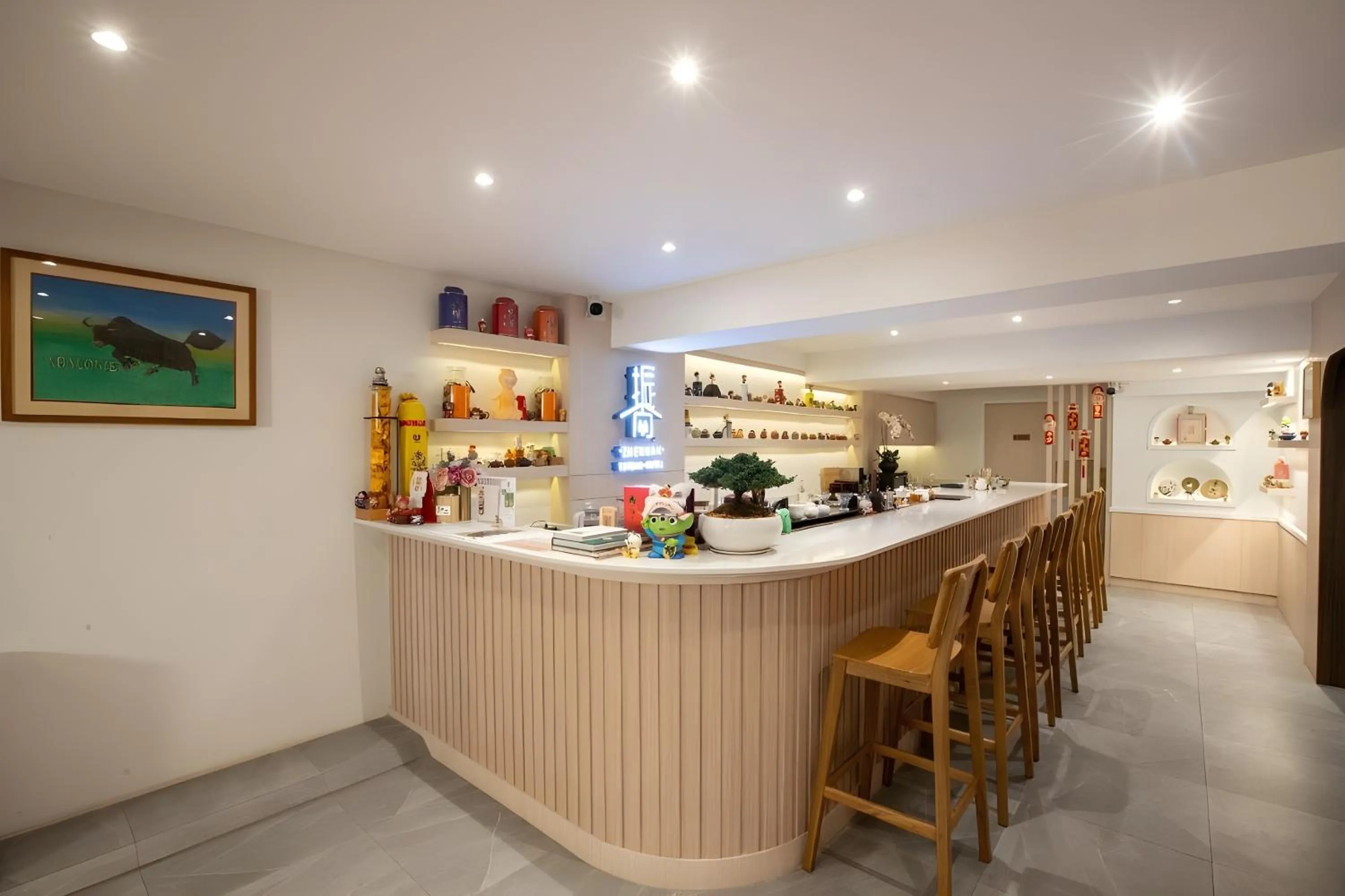 Lounge or bar in Zhennan Teabar Hotel