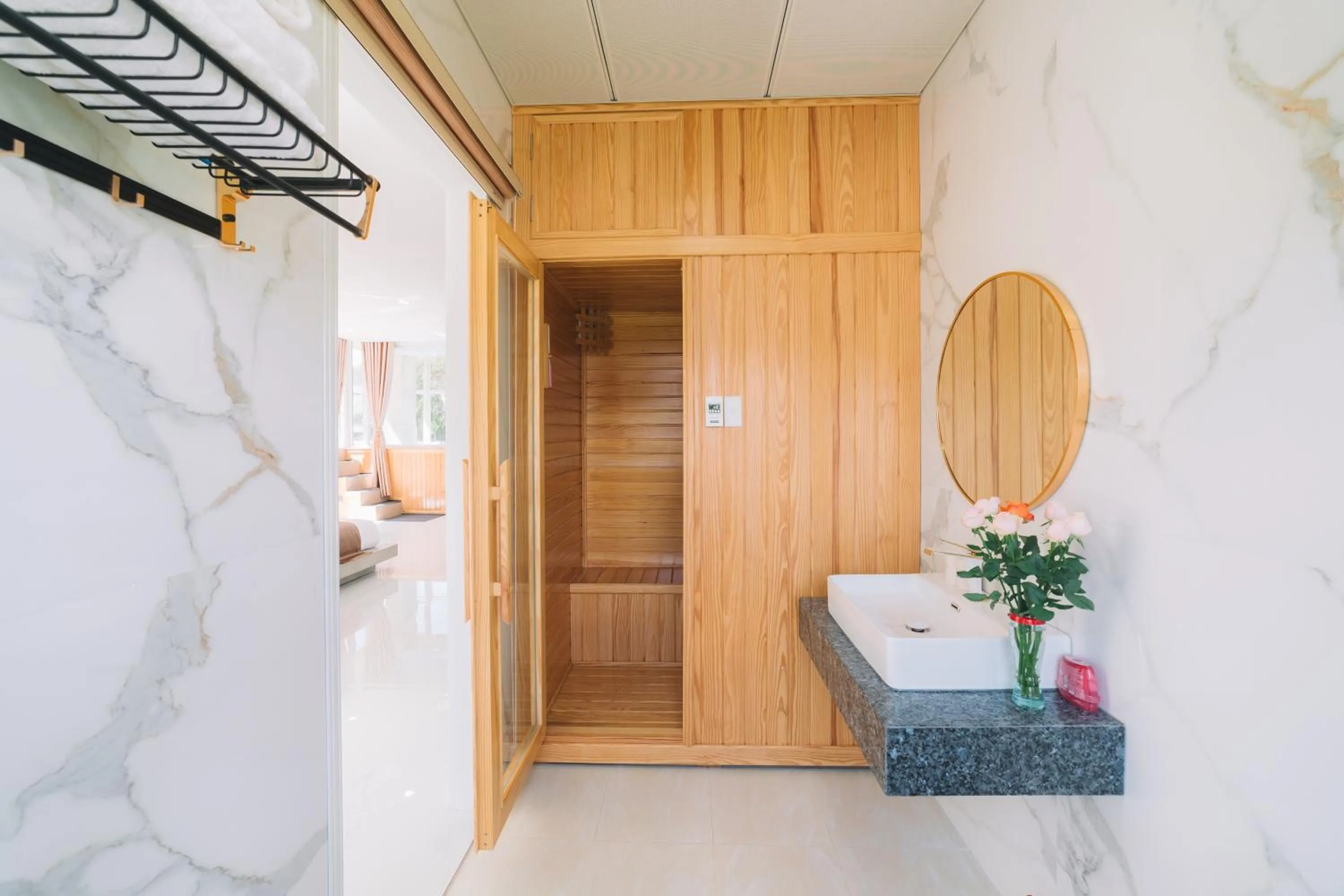 Sauna in Quy Tai Premium Hotel
