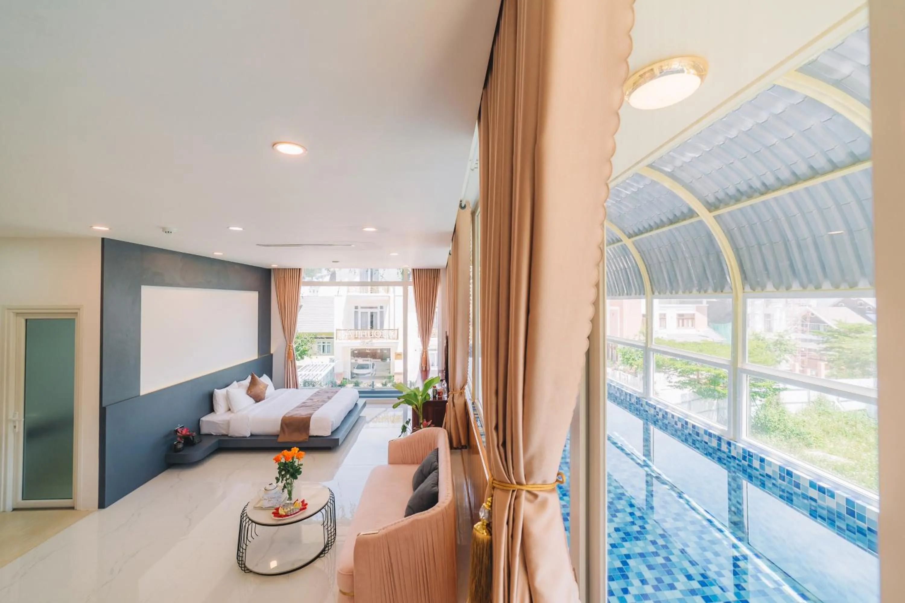 Bedroom in Quy Tai Premium Hotel