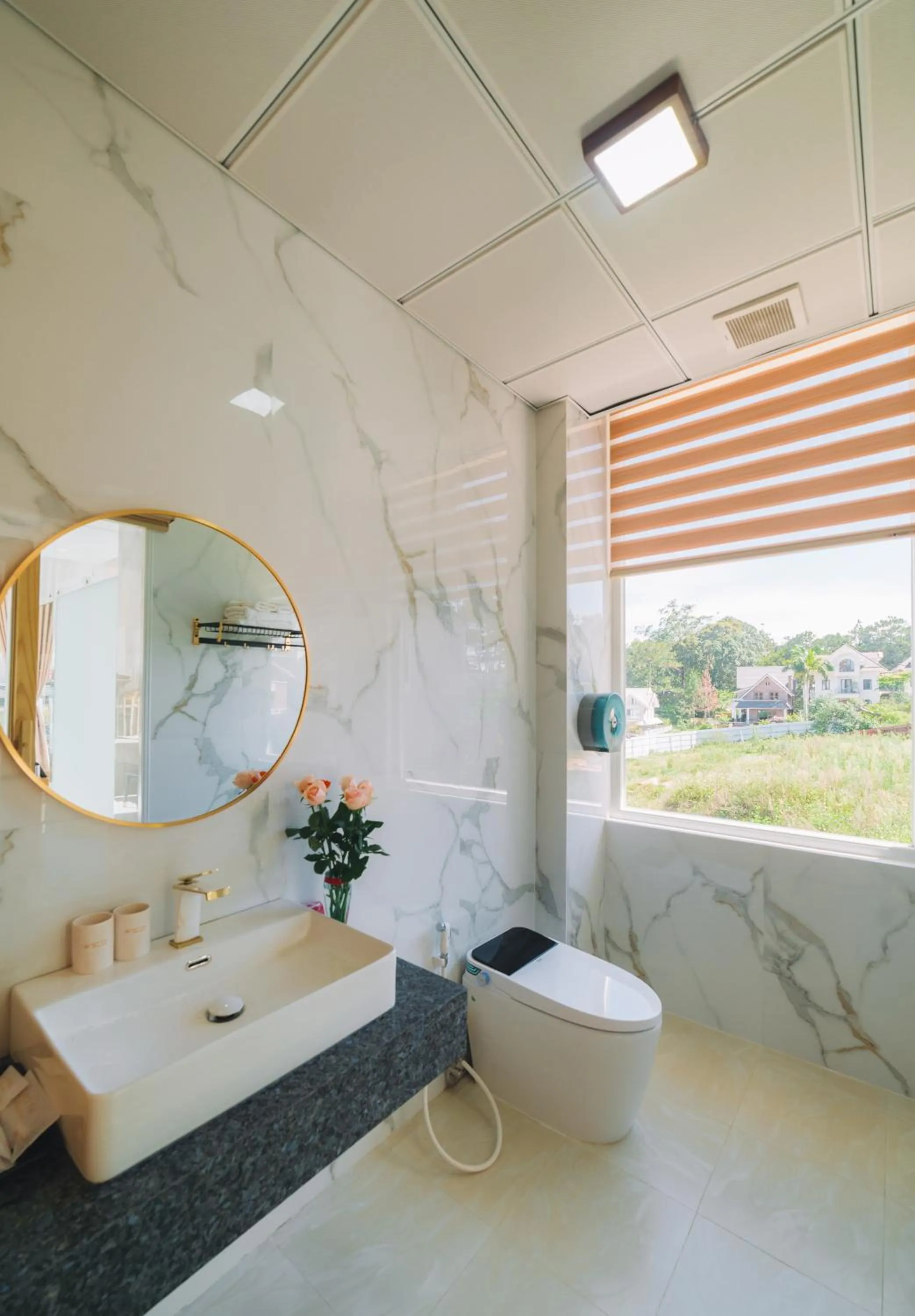 Shower in Quy Tai Premium Hotel