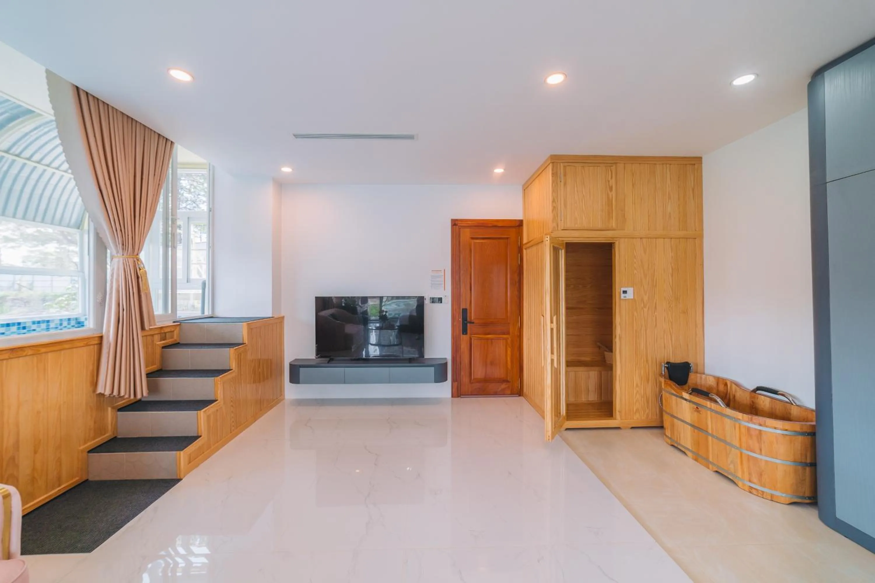 Sauna in Quy Tai Premium Hotel