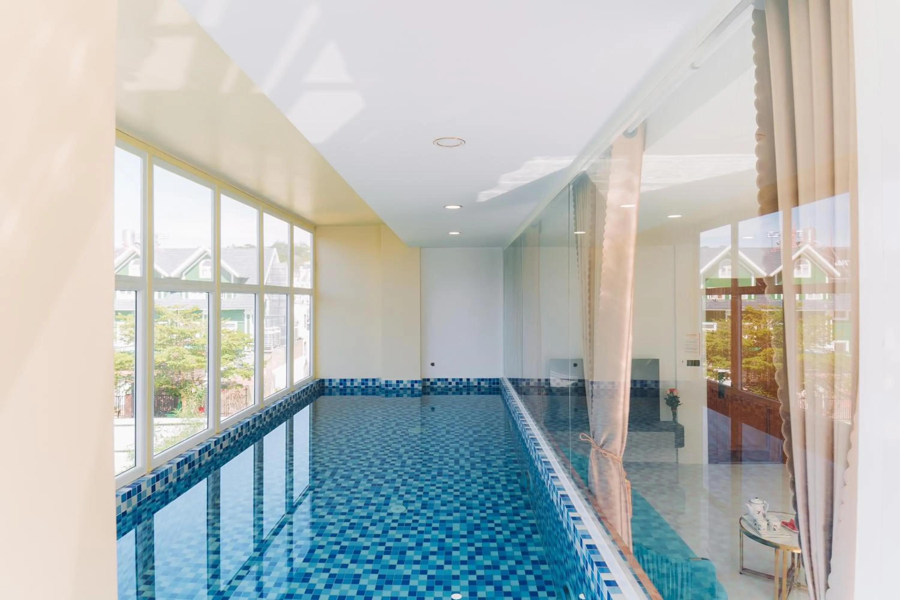 Swimming pool in Quy Tai Premium Hotel