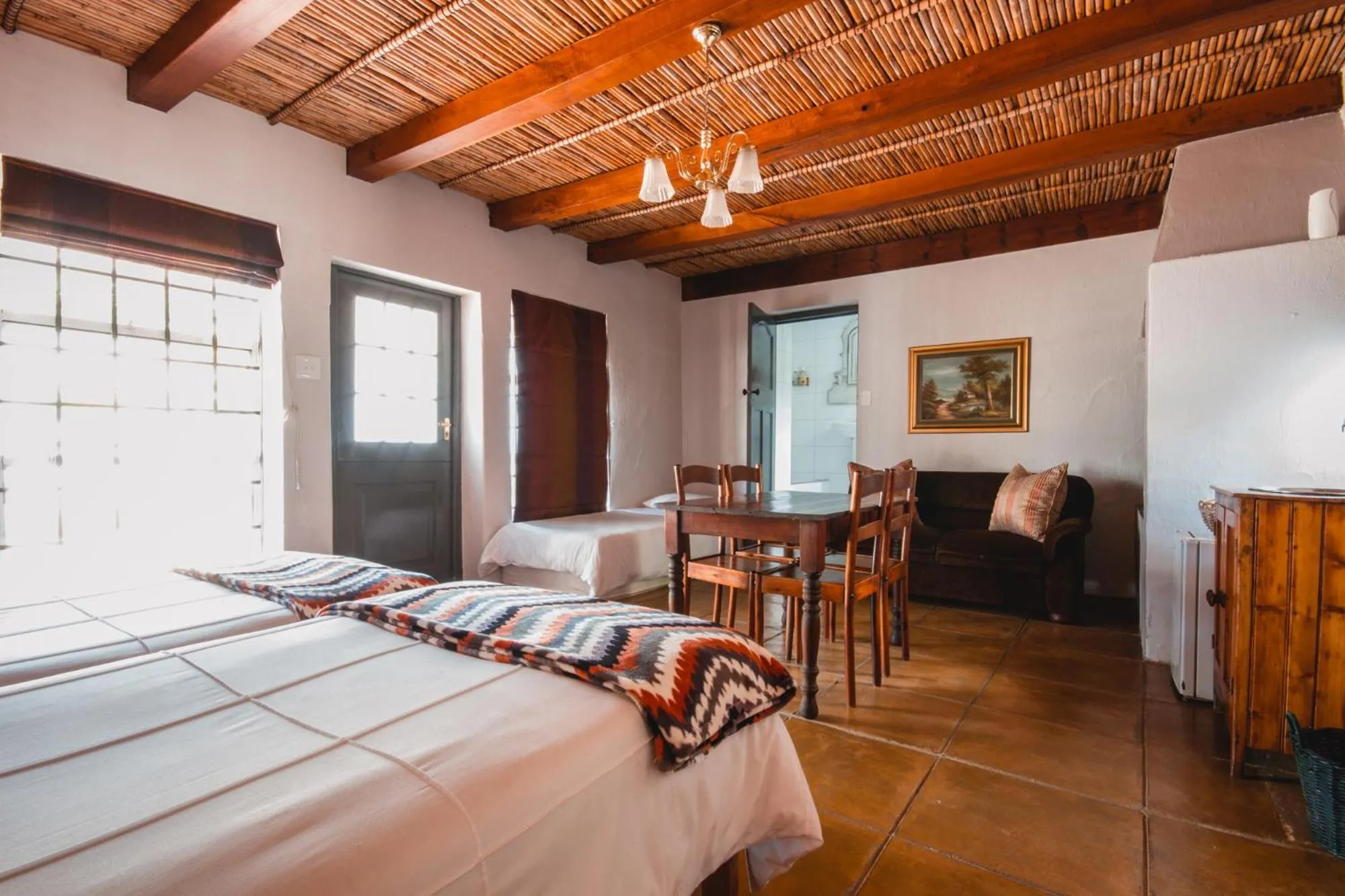 Shower, Bed in Cypress Cottage Guest House
