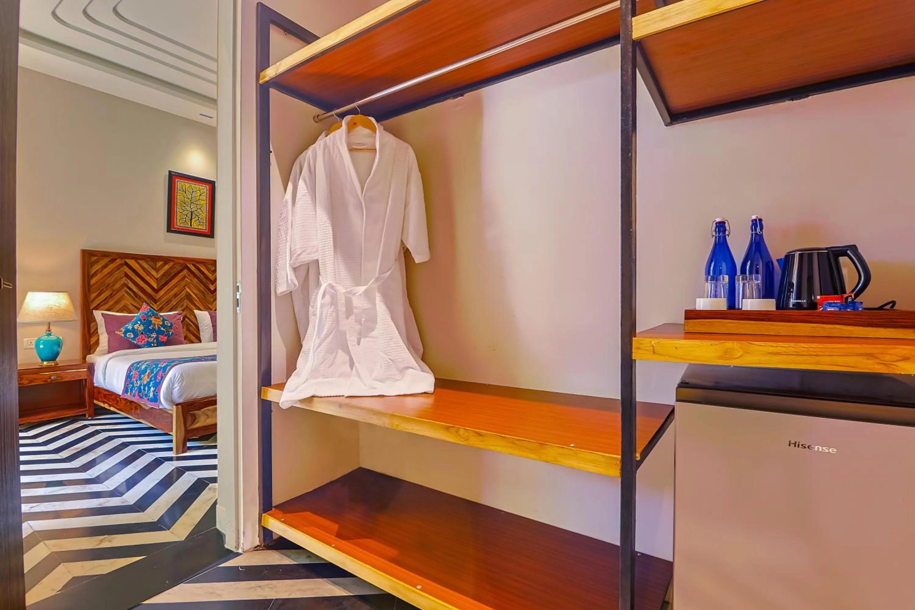 towels, Bed in Ananyamaya nature lodge