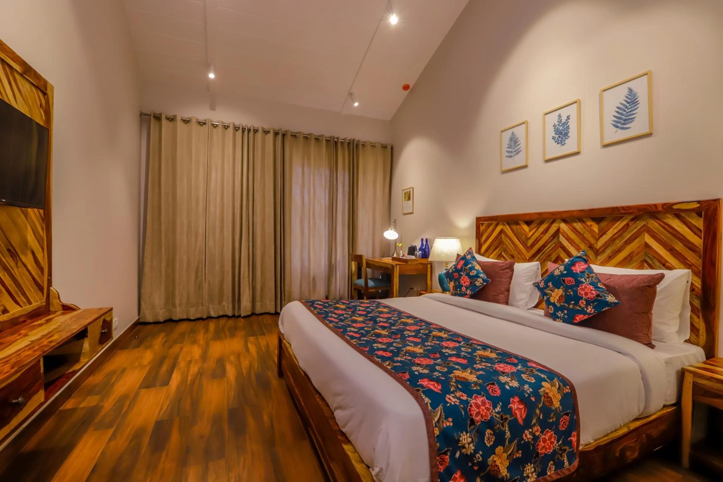 Bed in Ananyamaya nature lodge