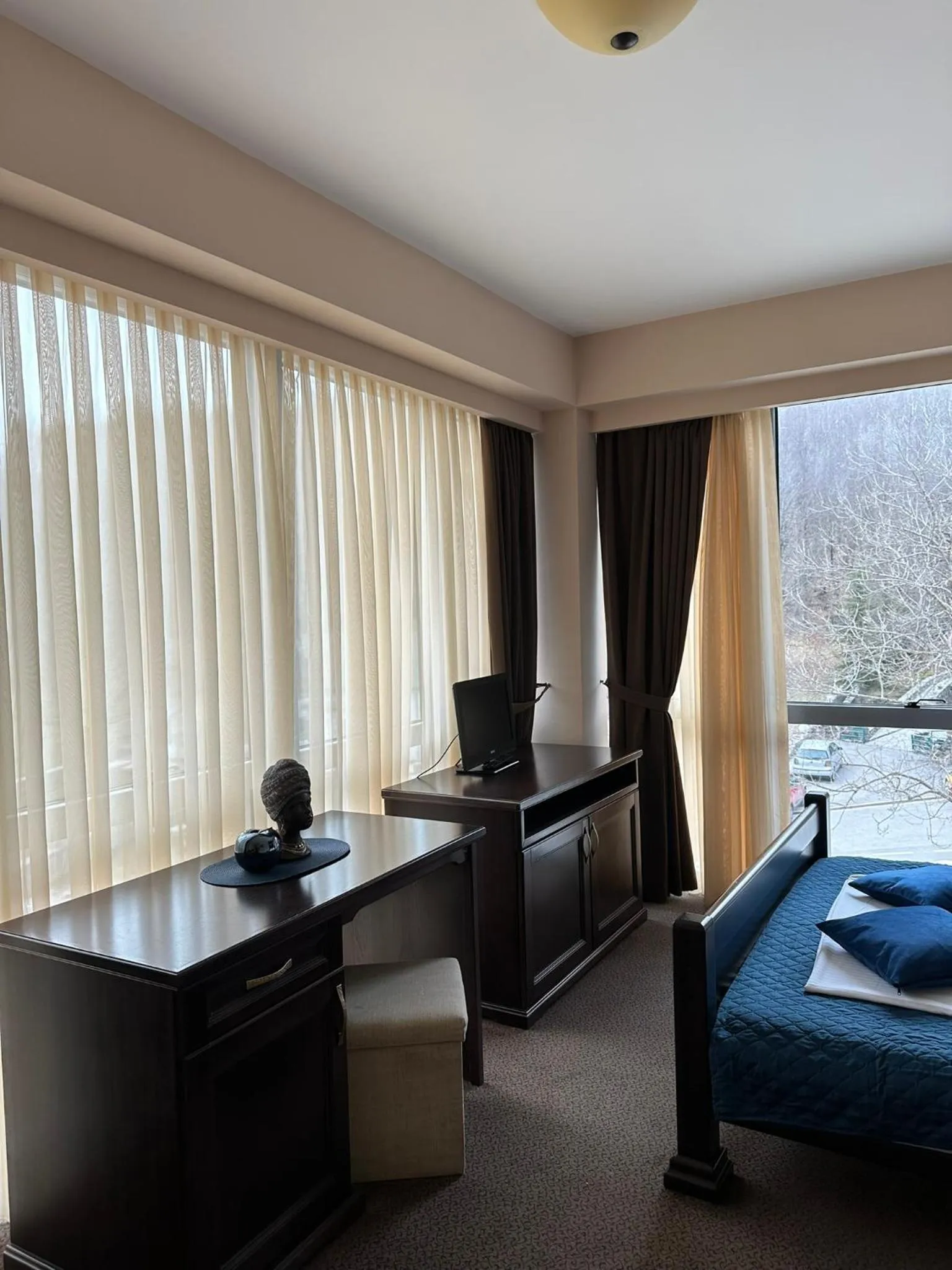 View (from property/room), Bed in Hotel Monte Rosa