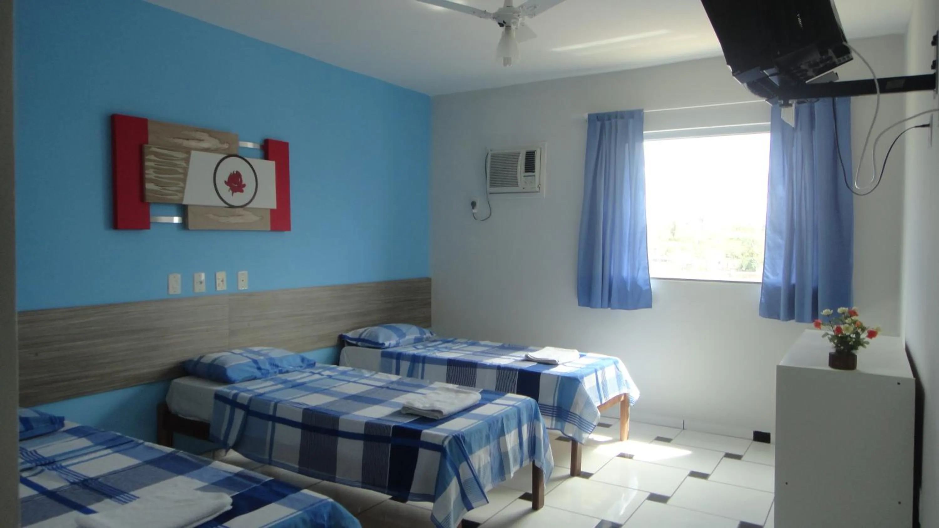 Bed in Hotel Pousada Positiva