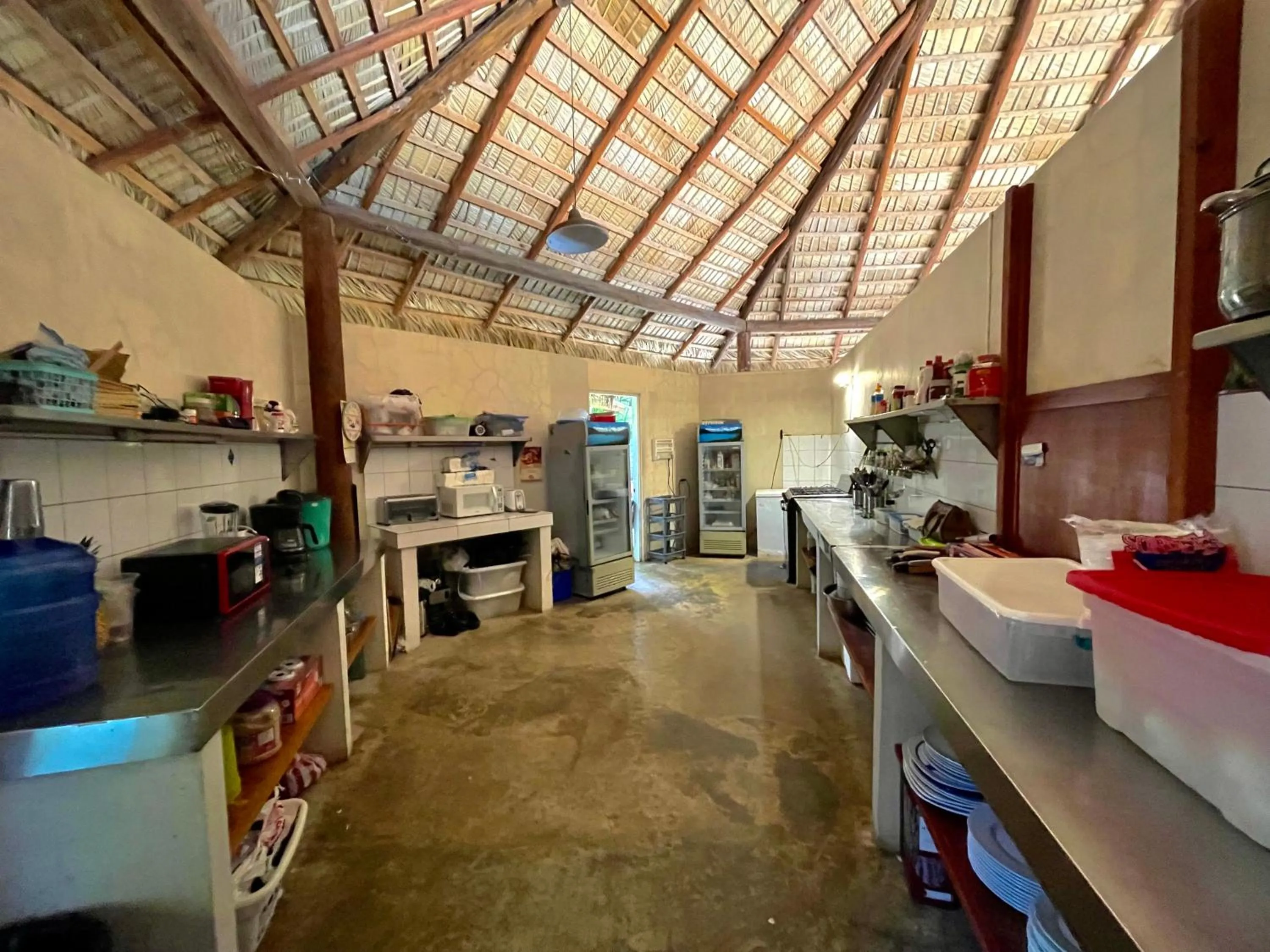 Kitchen or kitchenette in Coral Blanco Hotel