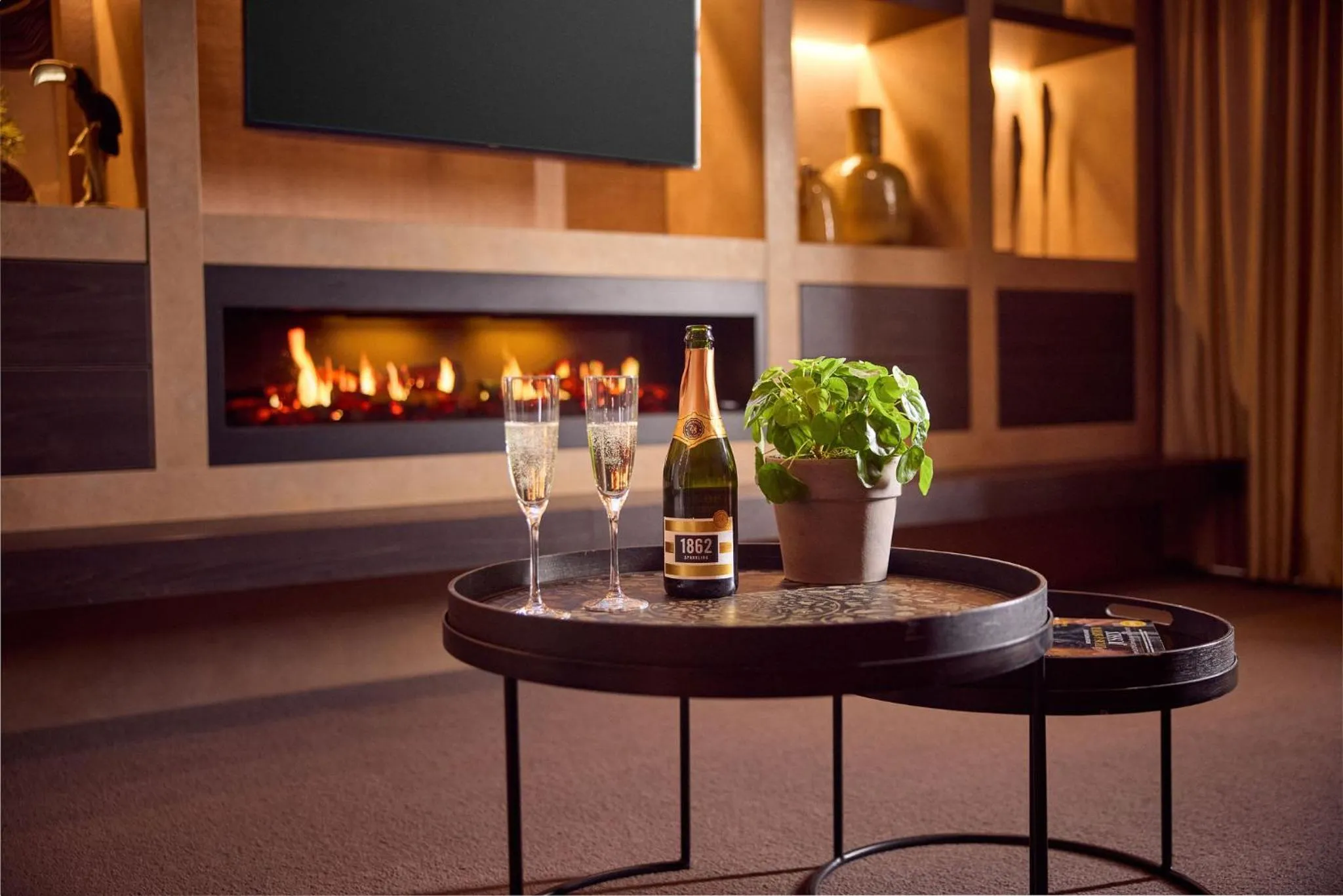 fireplace in Hotel van der Valk Wolvega-Heerenveen