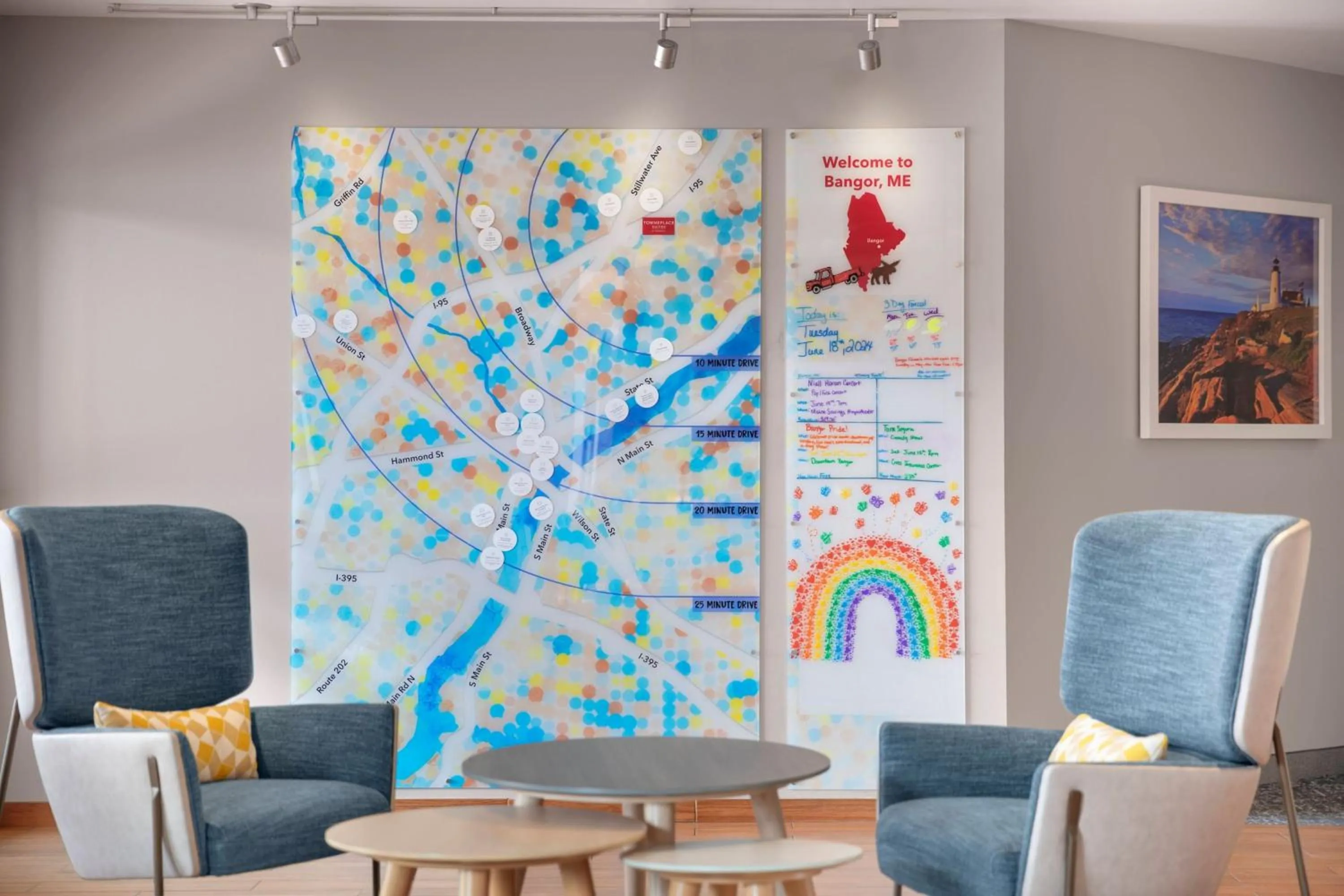 Lobby or reception in TownePlace Suites Bangor