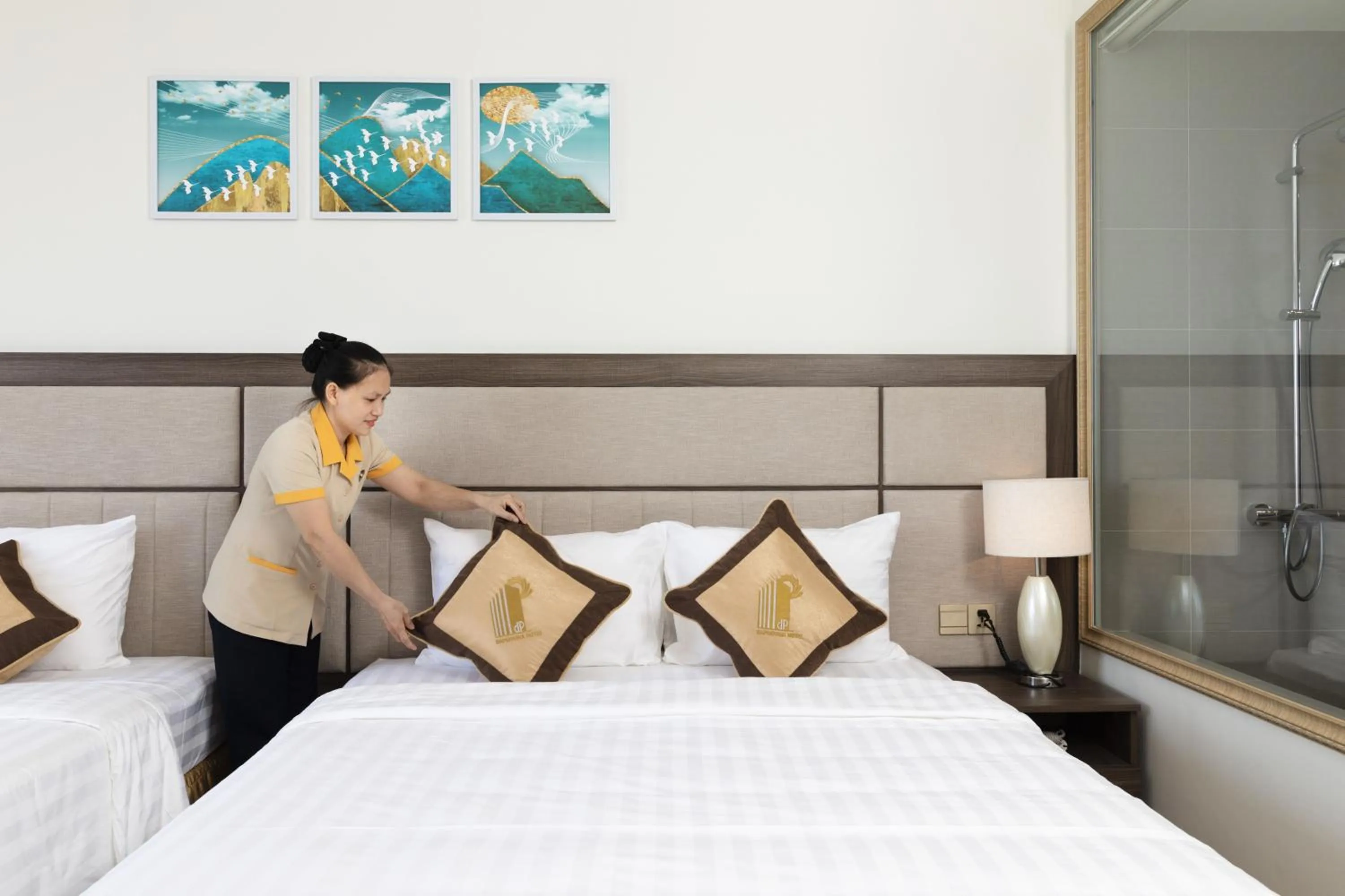 Bed in Daphovina Hotel