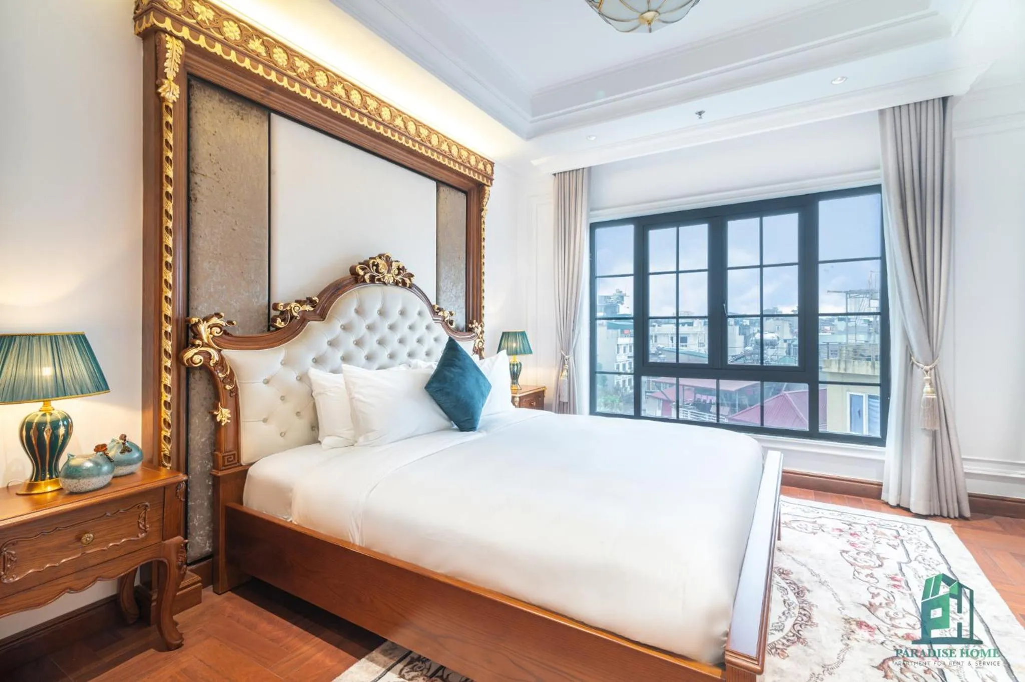 Bed in Luxe Paradise Suite Hotel Trich Sai