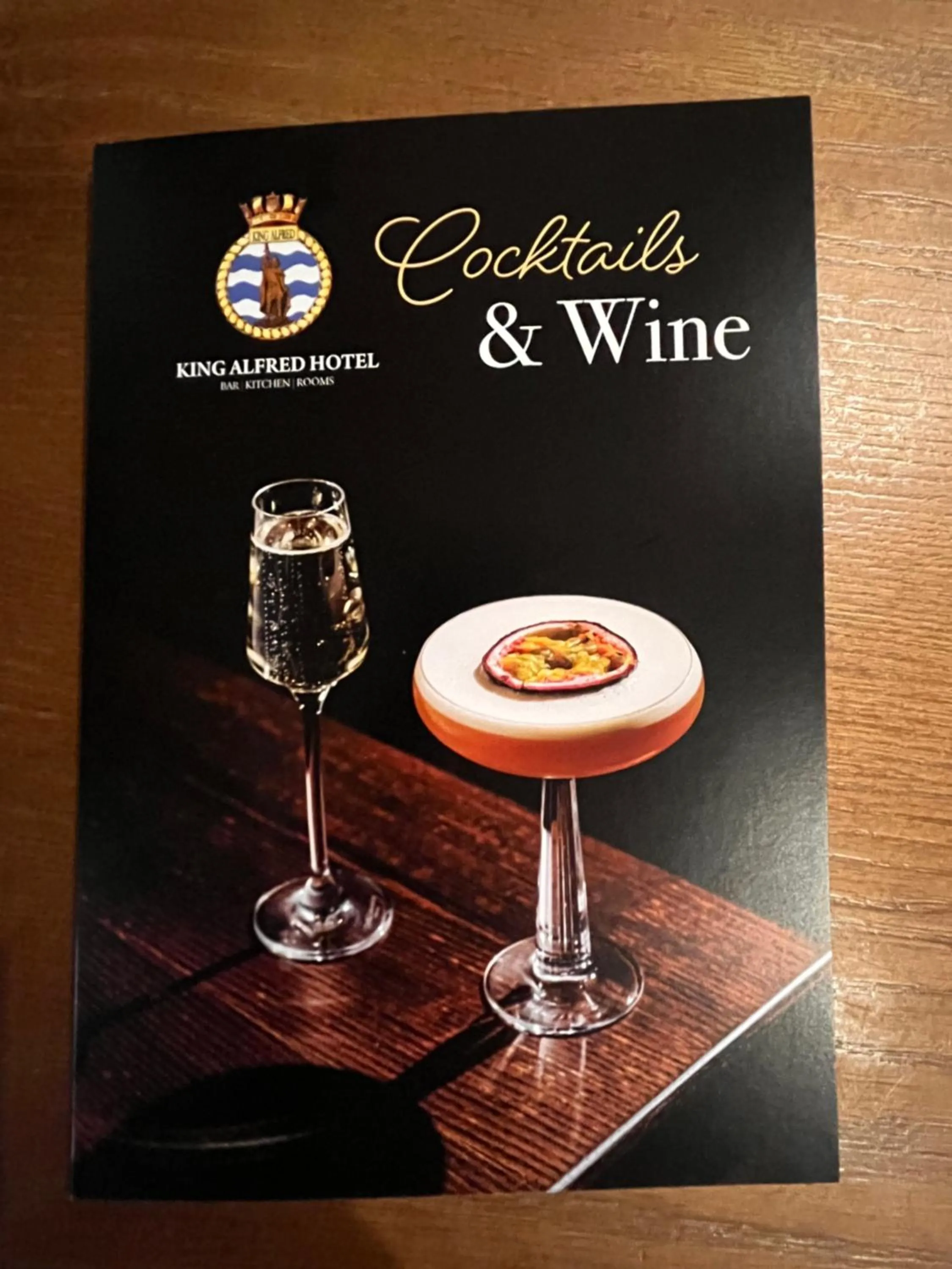 Drinks in King Alfred Hotel