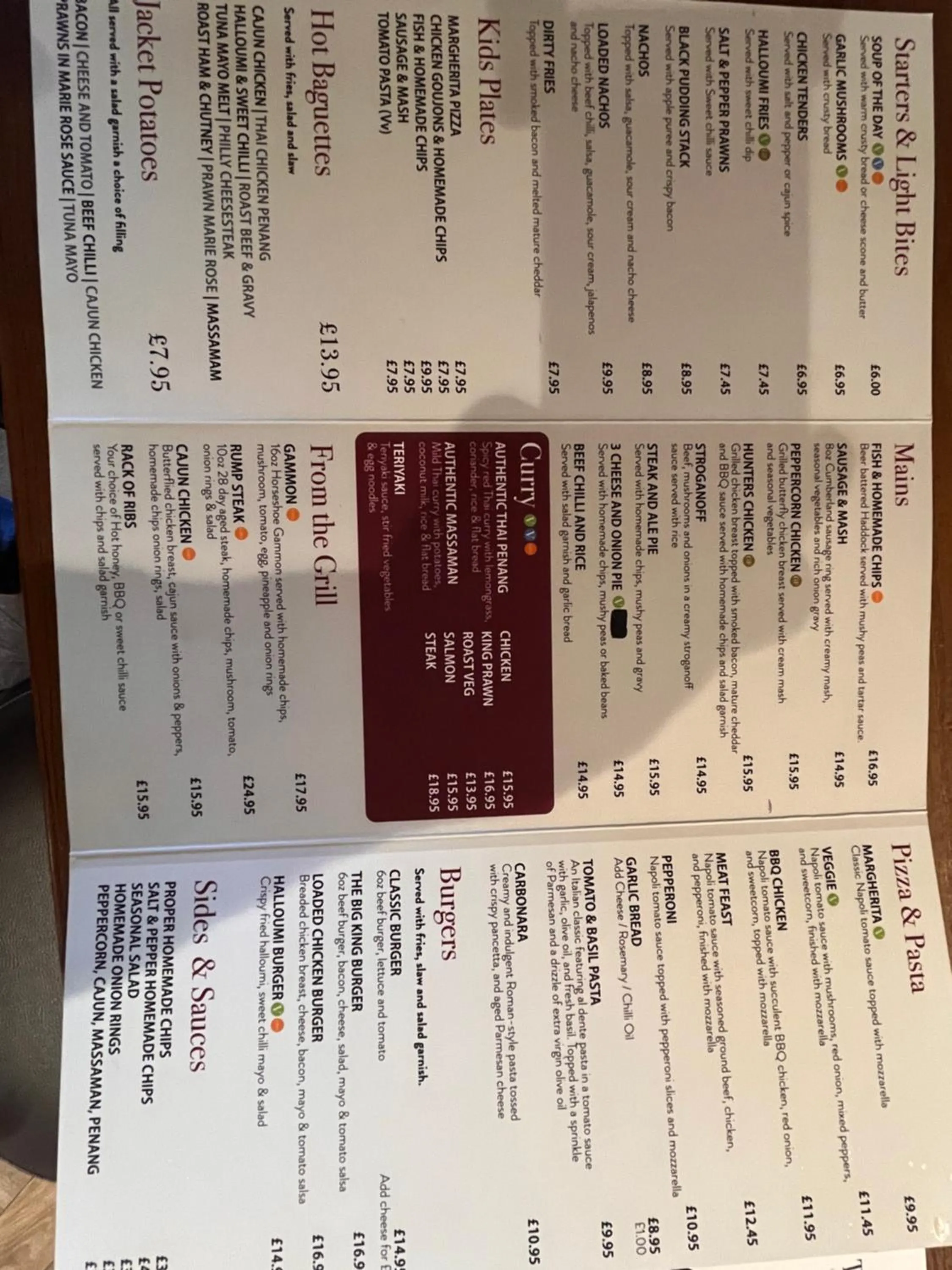 Food and drinks in King Alfred Hotel