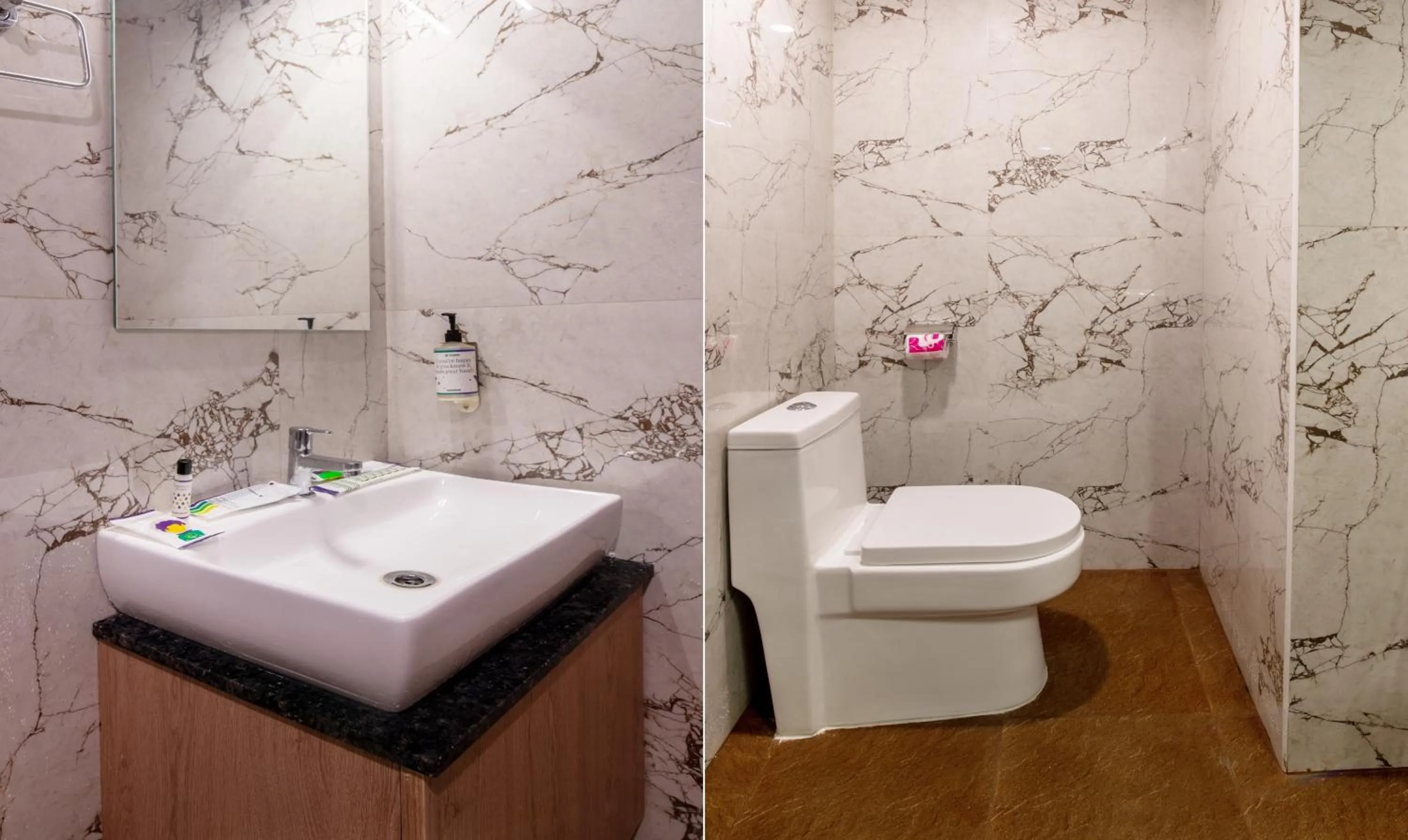 Bathroom in Treebo Premium New Light Suites