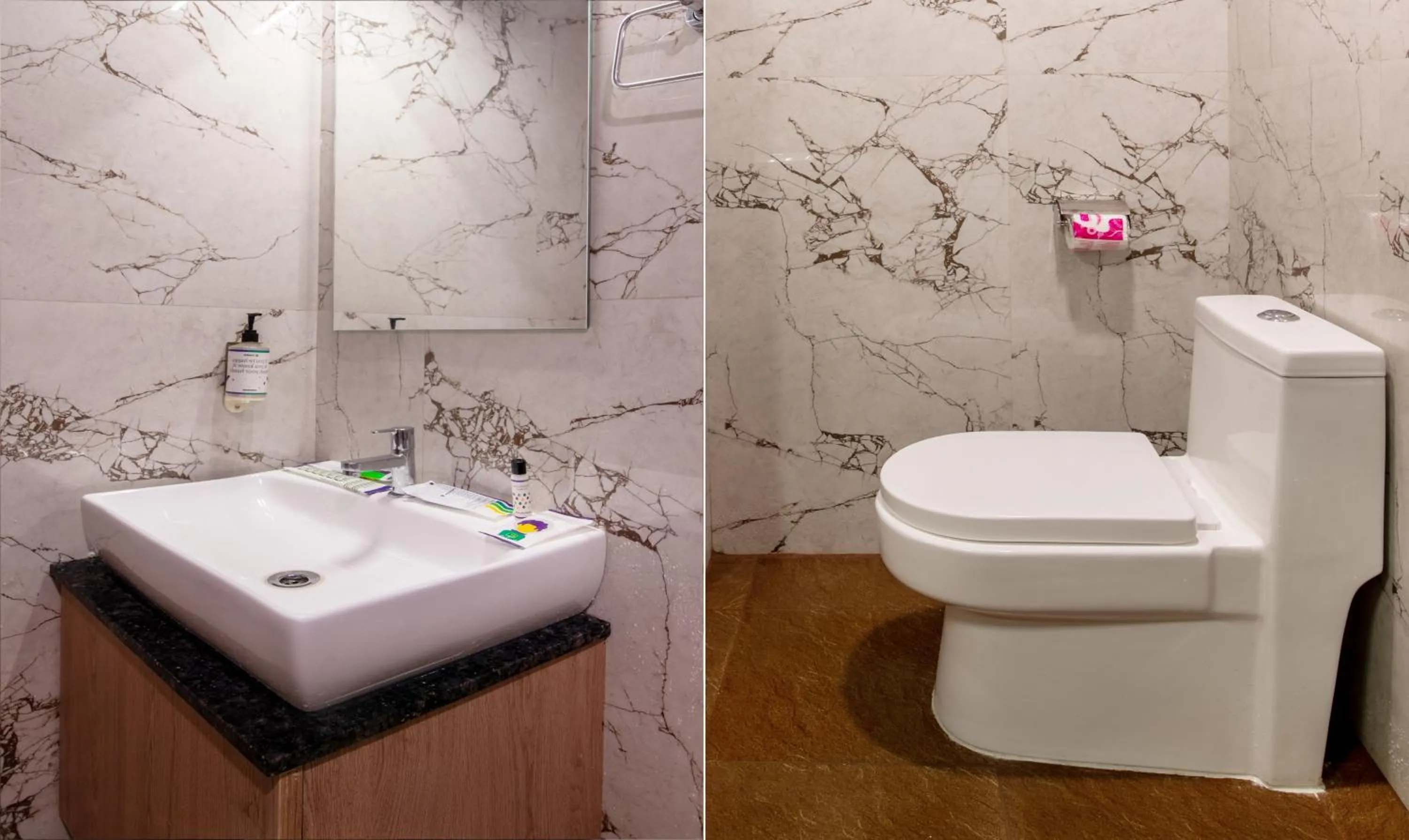 Bathroom in Treebo Premium New Light Suites