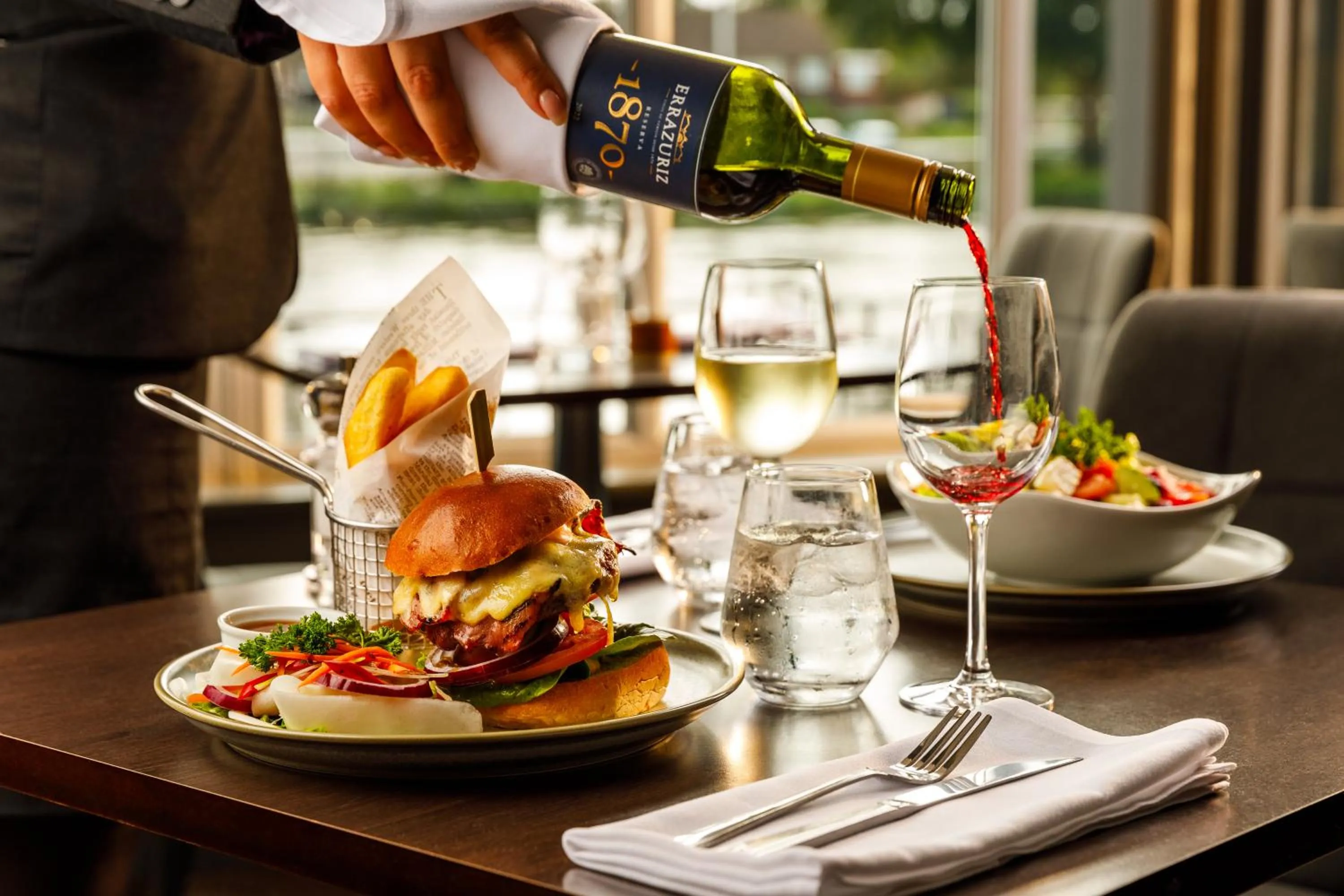 Food close-up in Sunday London Staines-upon-Thames Heathrow T5