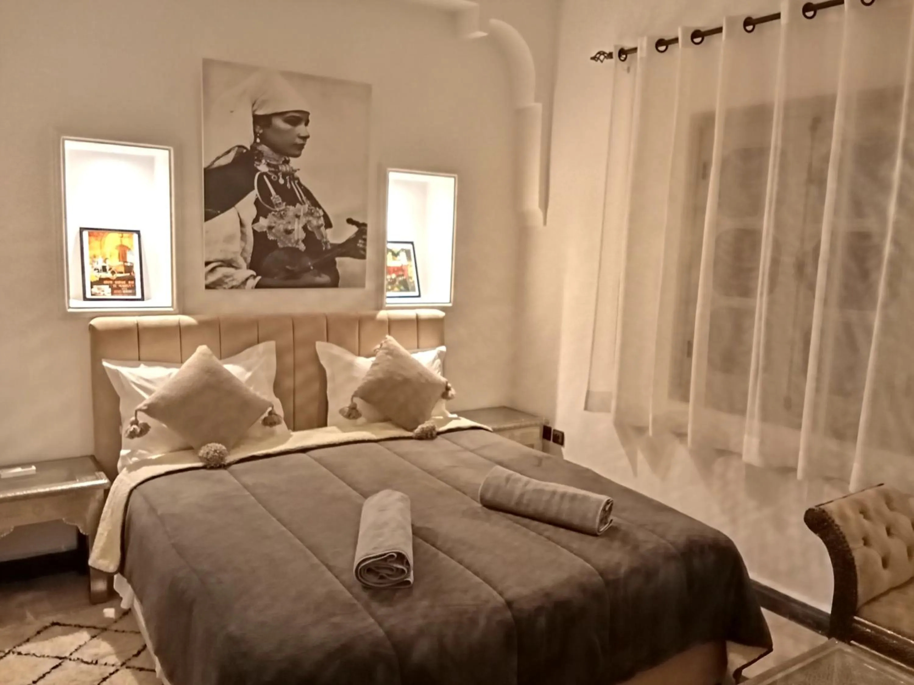 Bed in Riad Orient Palace