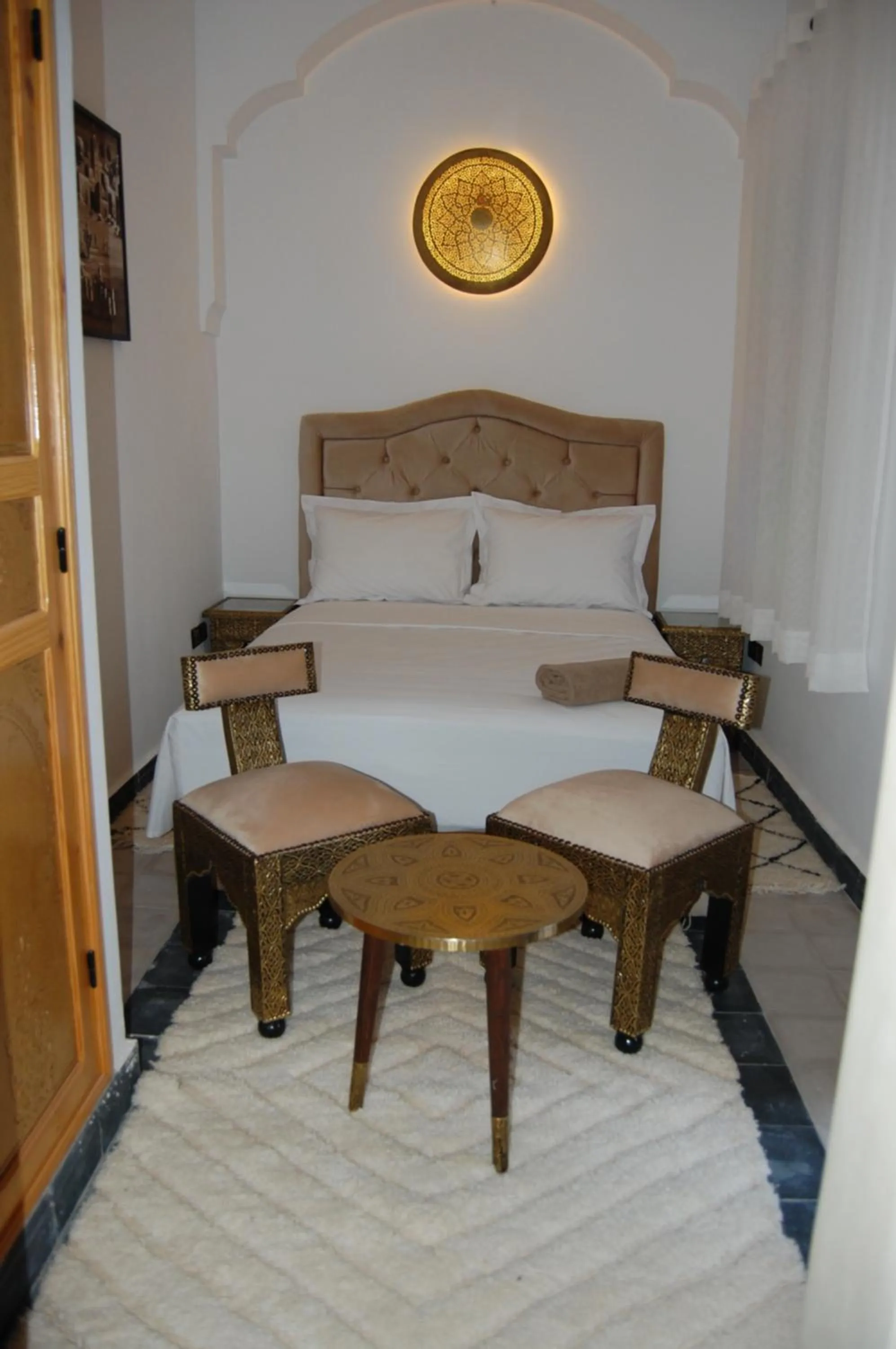 Bed in Riad Orient Palace