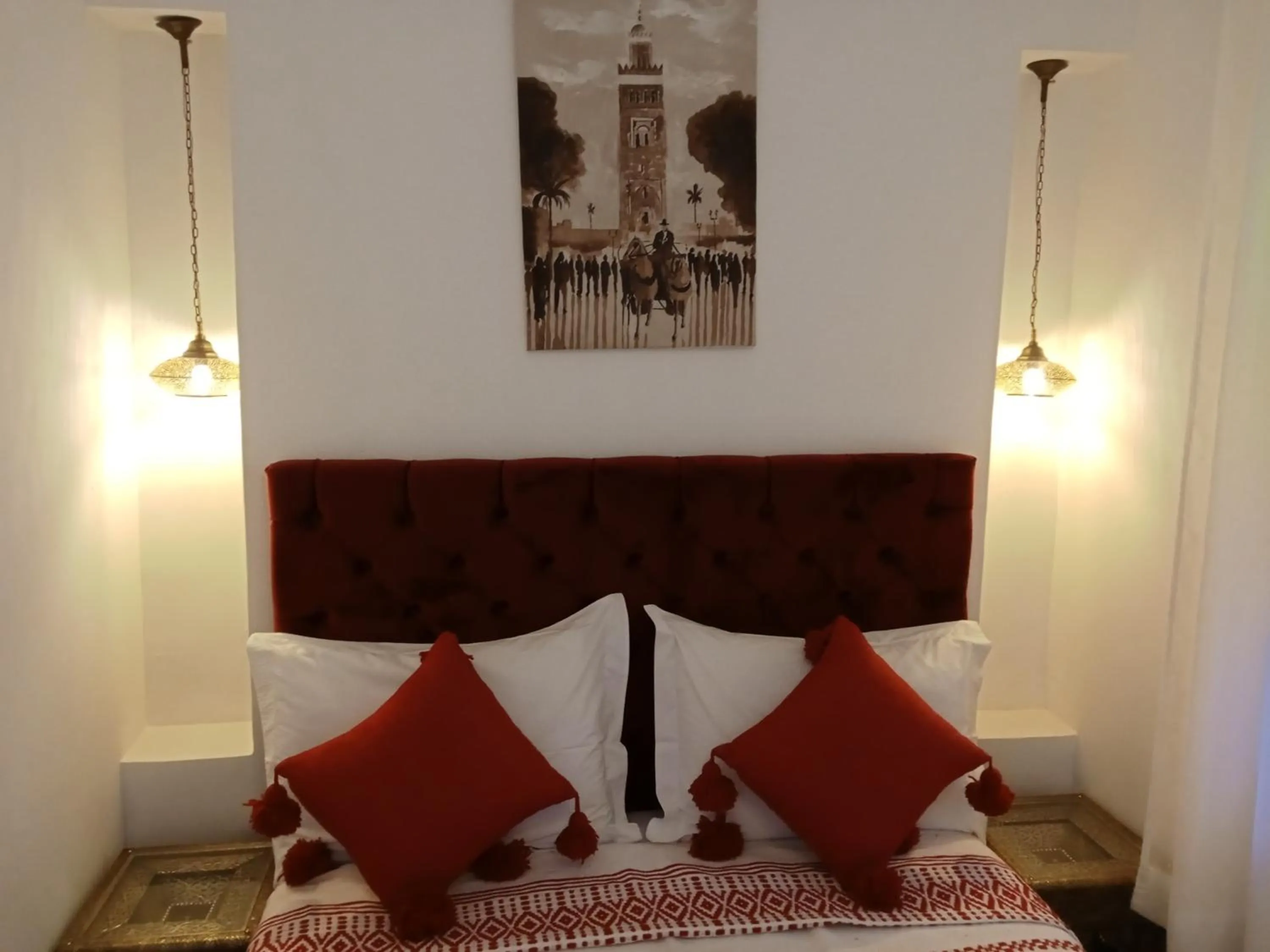 Bed in Riad Orient Palace